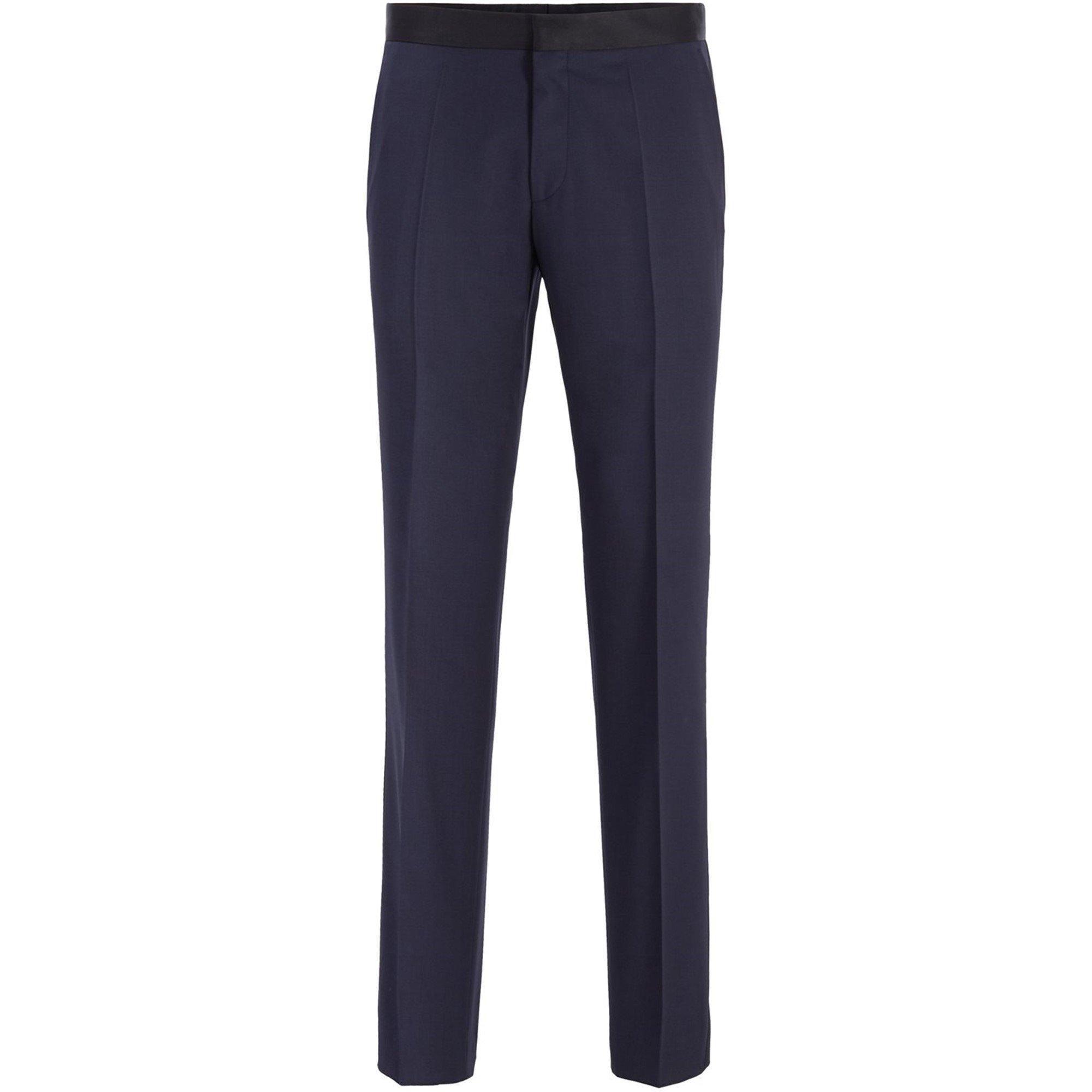 Dark Blue - Boss - Men's Gilan Cyl Slim Fit Trousers - 1