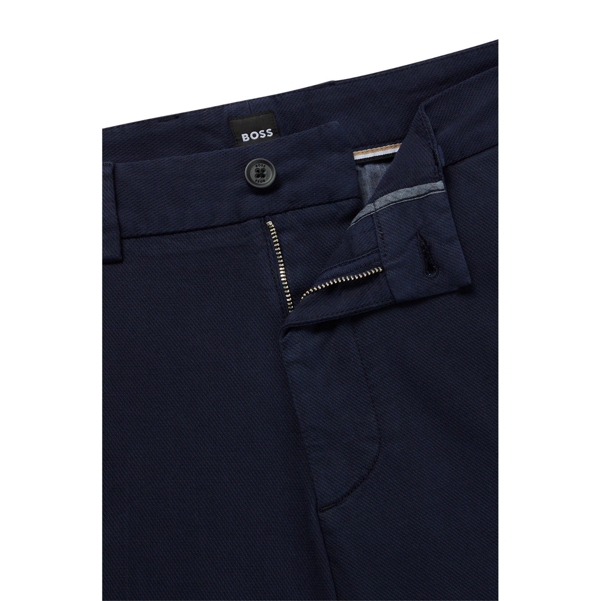 Dark Blue 404 - Boss - Men's Kaiton Slim Fit Trousers - 2