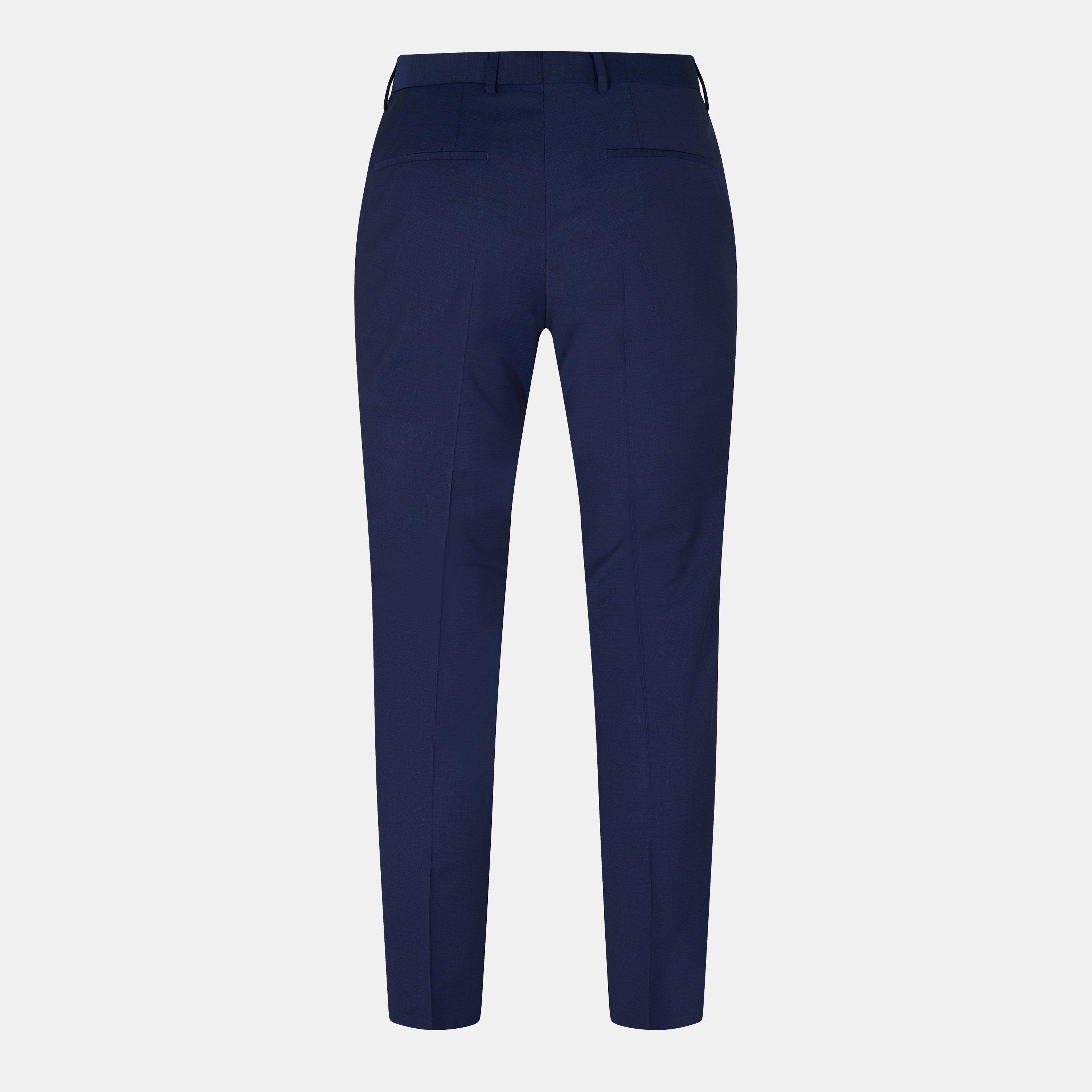 Medium Blue - Hugo - Men's Slim Fit Trousers - 2