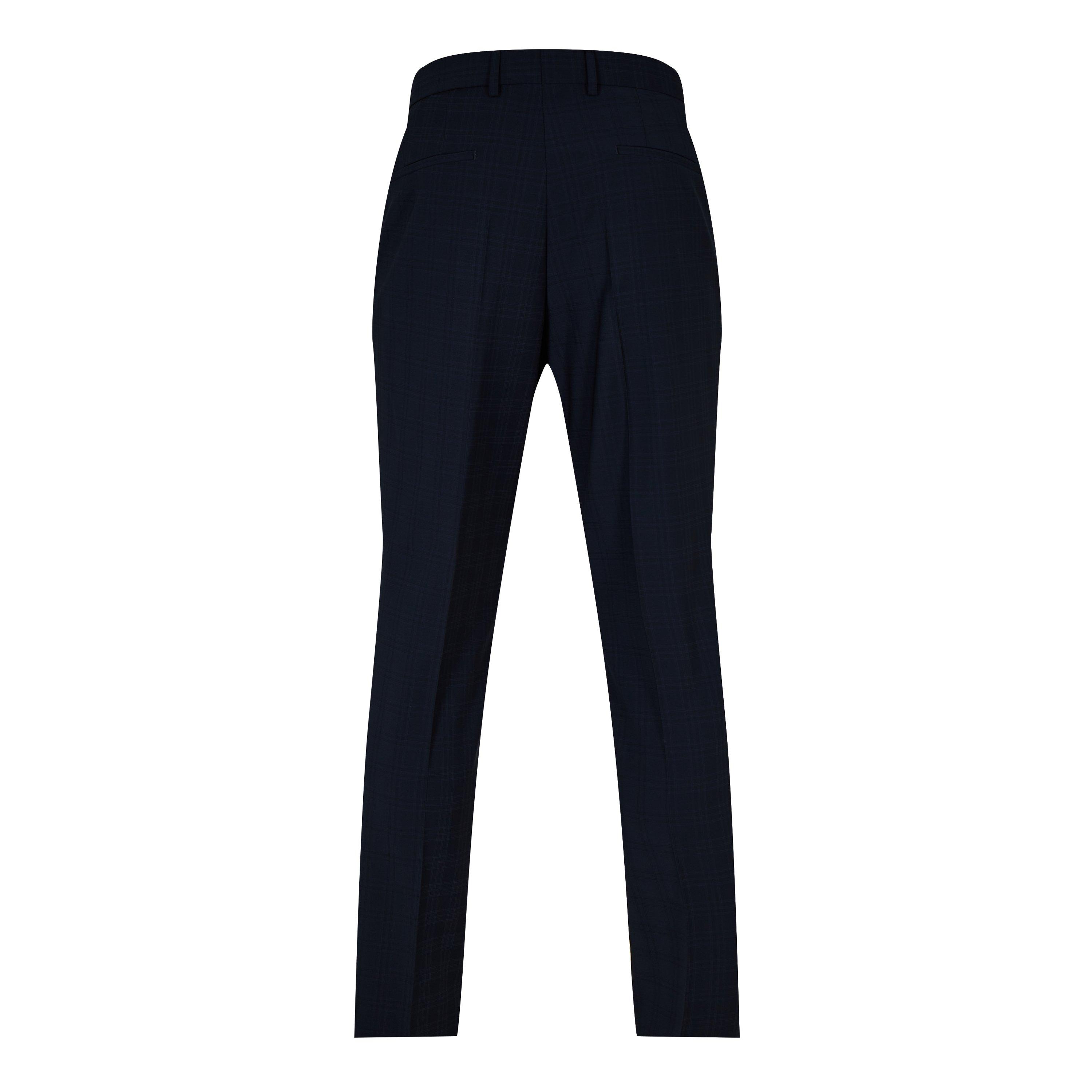 Dark Blue - Boss - Men's H-Genius-MM Slim Fit Trousers - 2