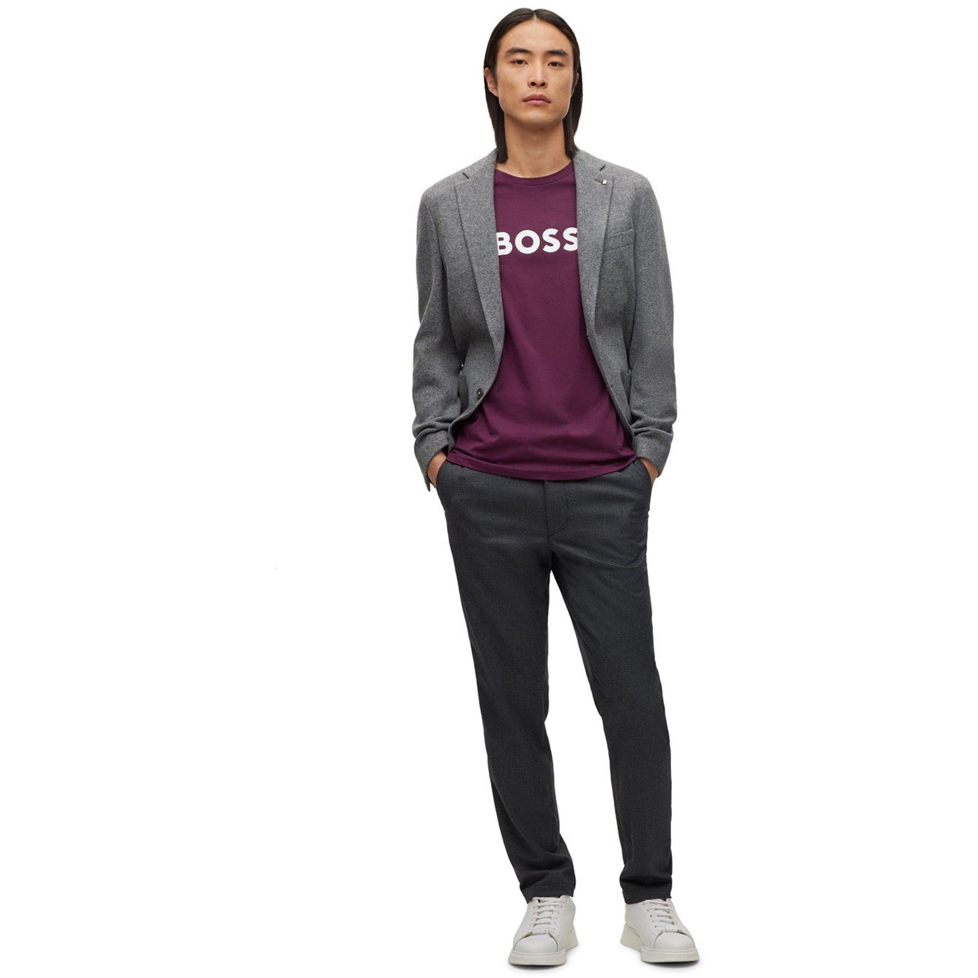 Dark Blue - Boss - Men's Kane Slim Fit Trousers - 5