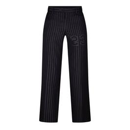 Off White Men's 23 Pinstripe Slim Fit Trousers