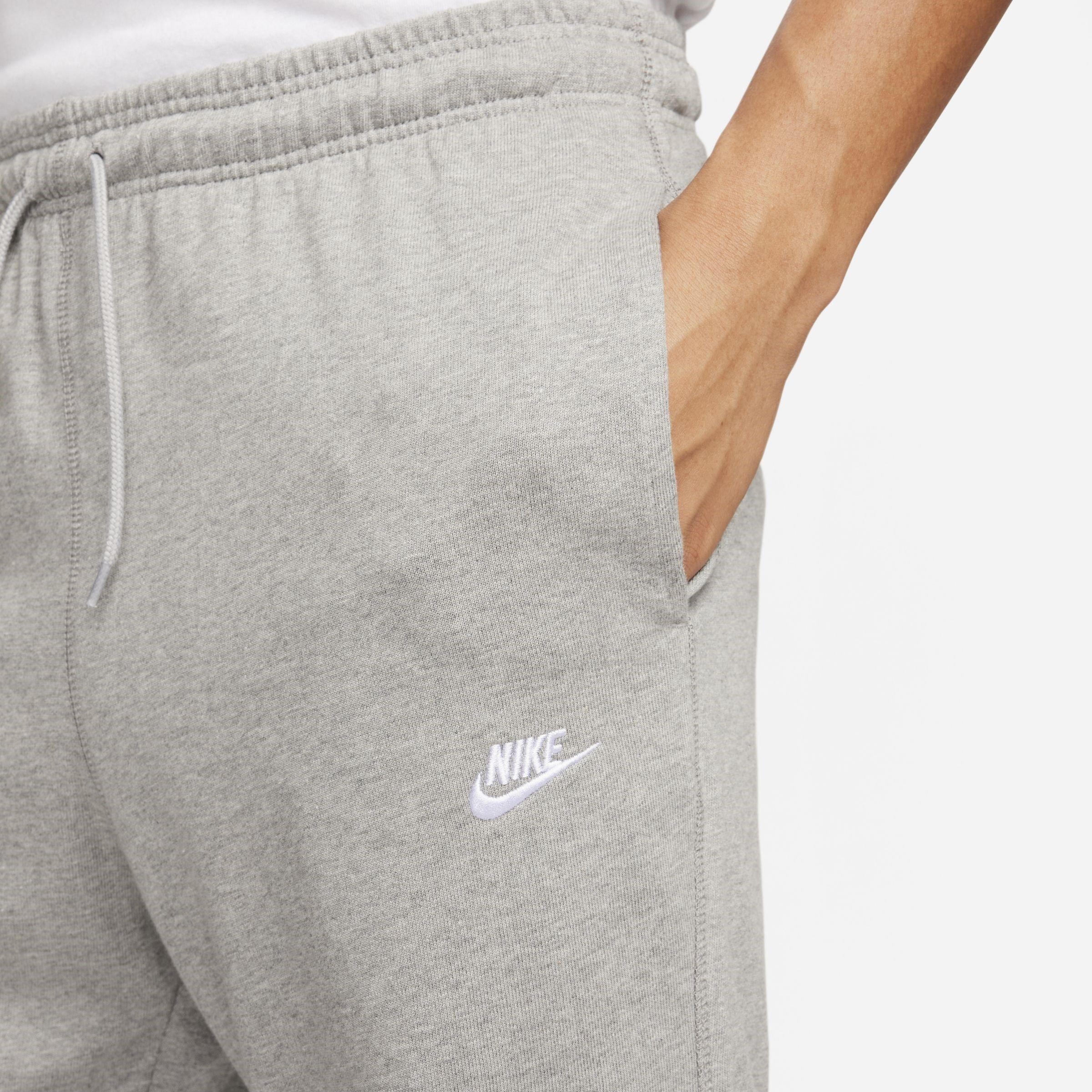 Grey Heat/White - Nike - Club Mens Knit Joggers - 3