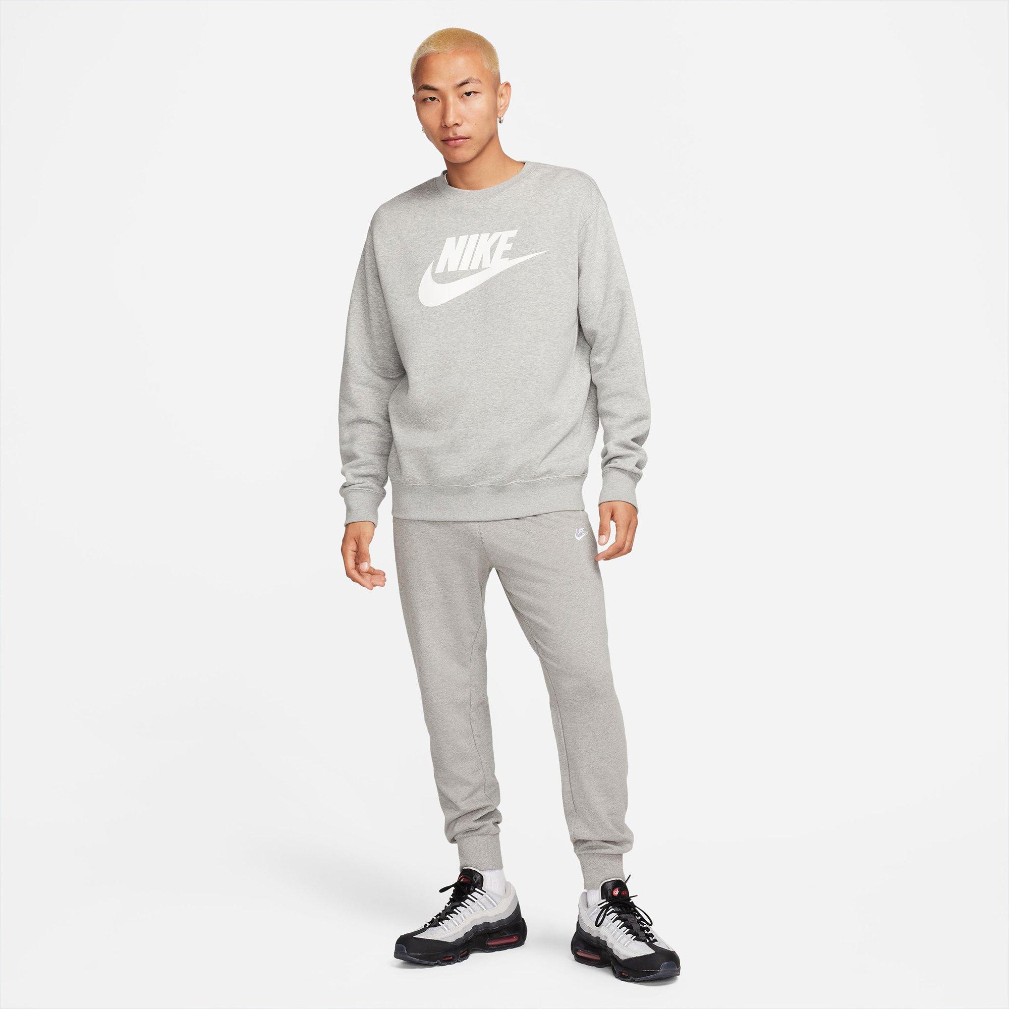 Grey Heat/White - Nike - Club Mens Knit Joggers - 4