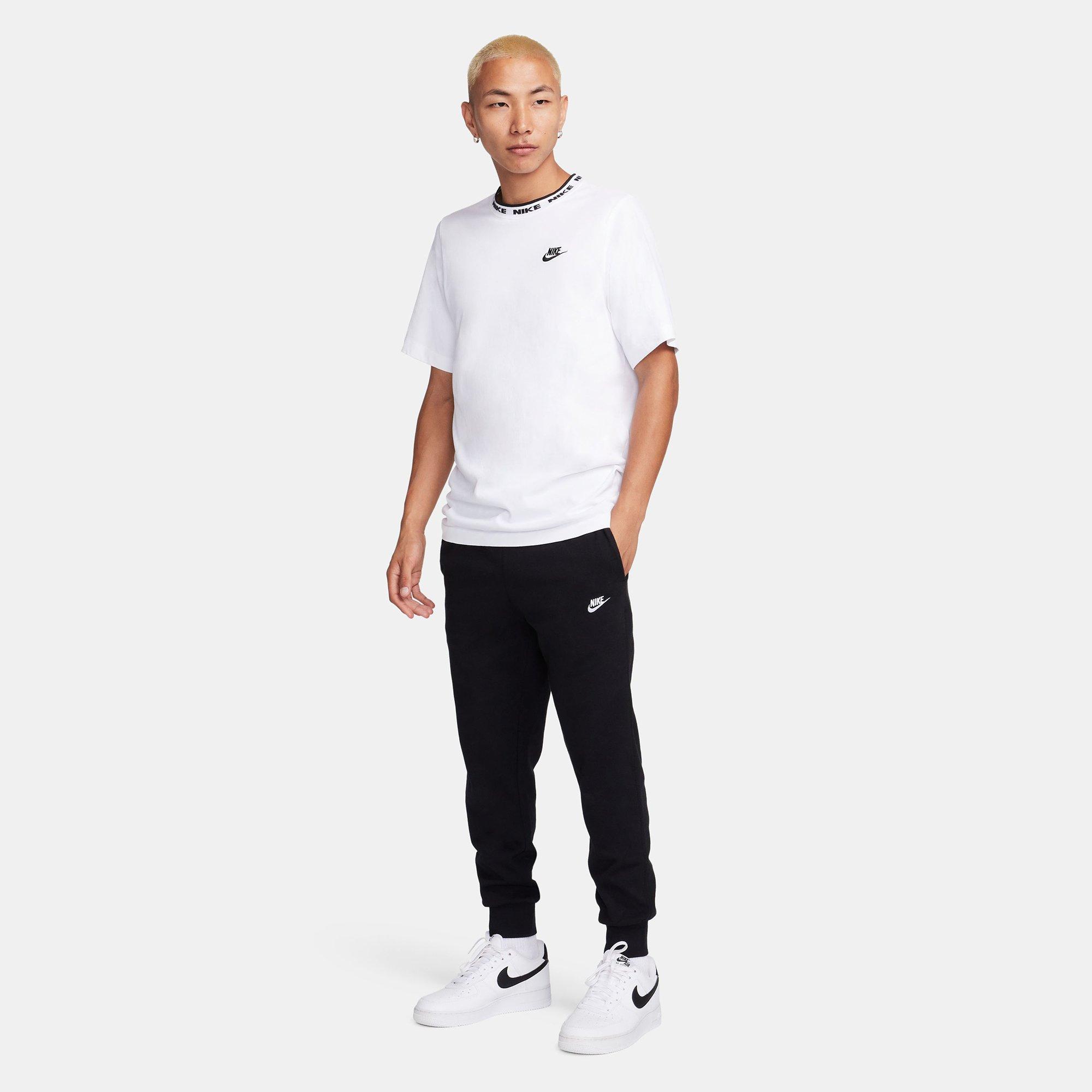 Black/White - Nike - Club Mens Knit Joggers - 4
