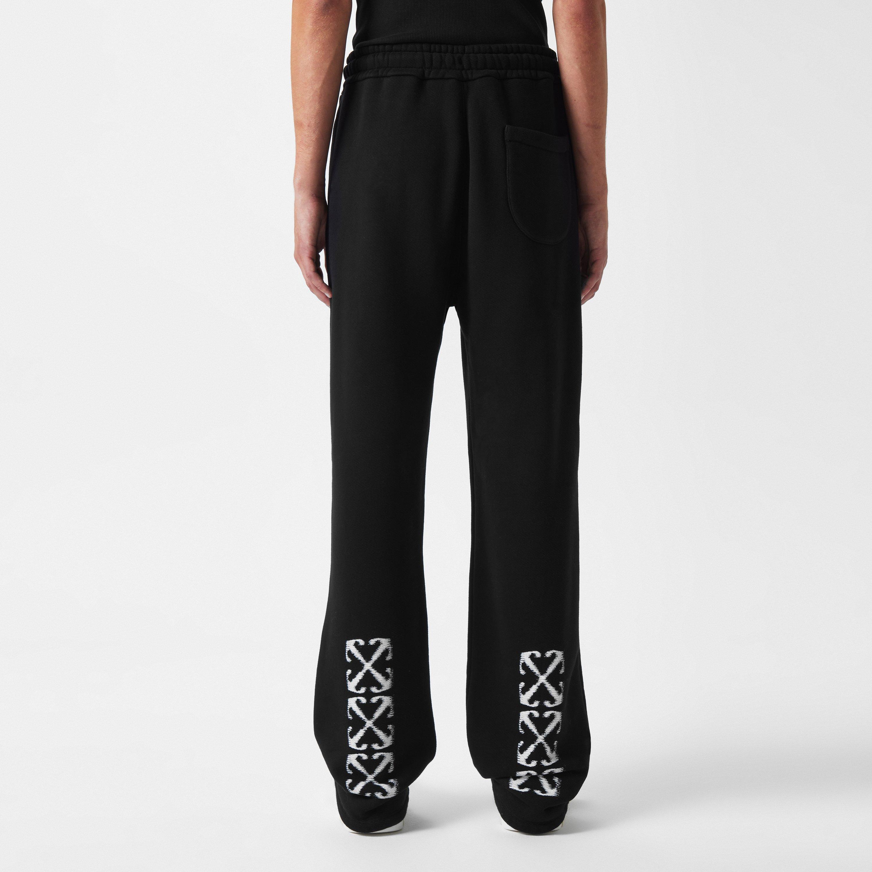 Black - Off White - Men's Arrow Jogging Bottoms, Iconography Trousers - 4