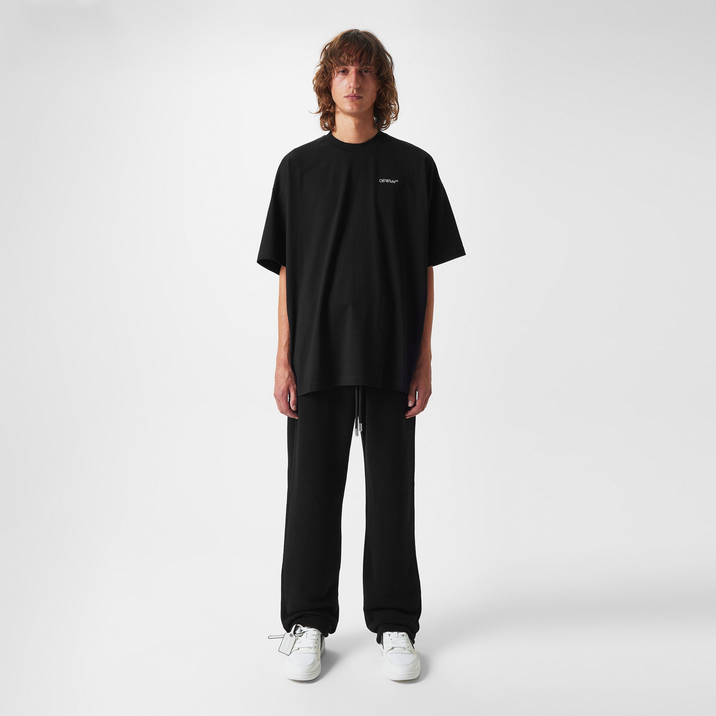 Black - Off White - Men's Arrow Jogging Bottoms, Iconography Trousers - 6