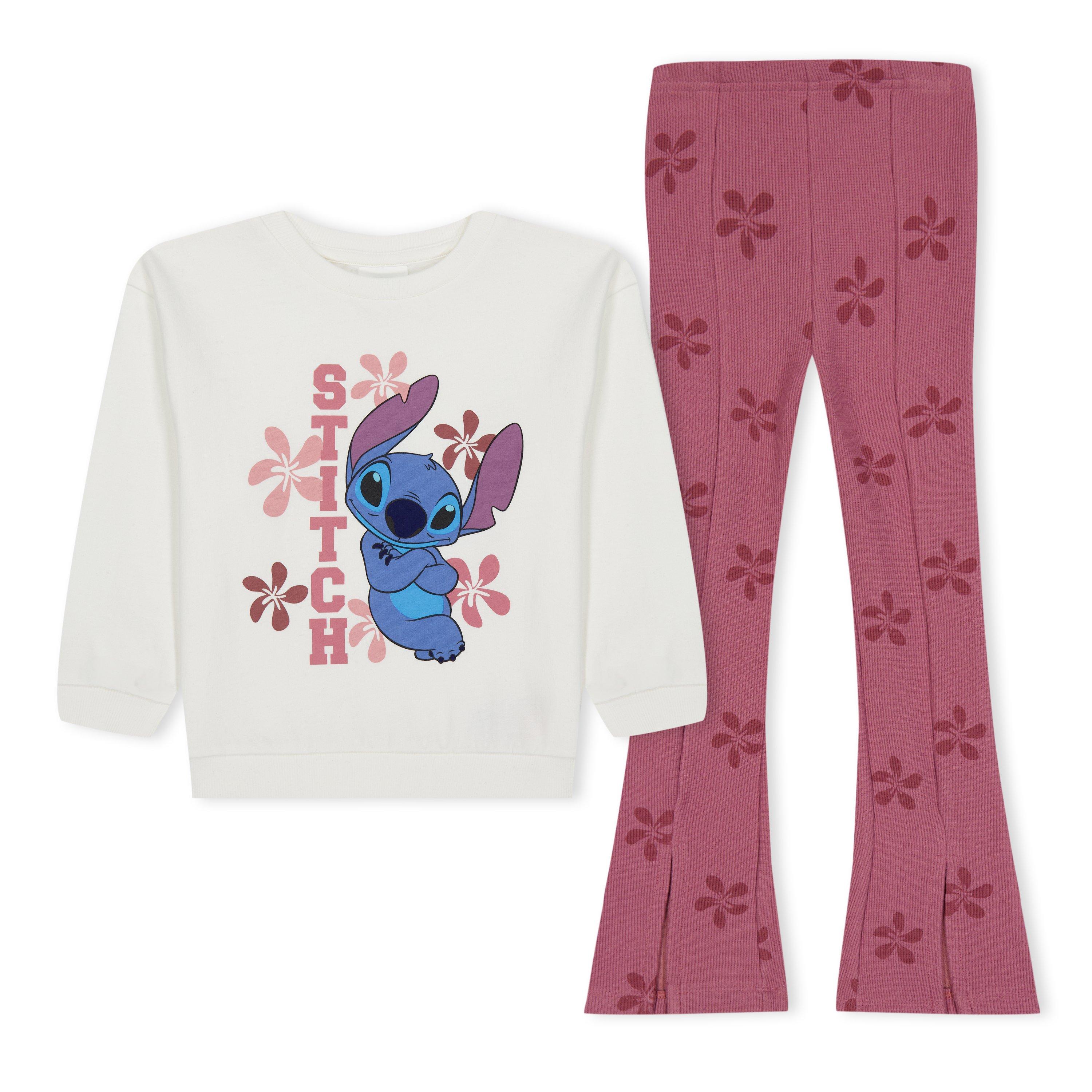 Lilo & Stitch - Character - Lilo & Stitch Sweat and Rib Flare Trouser Set - 1