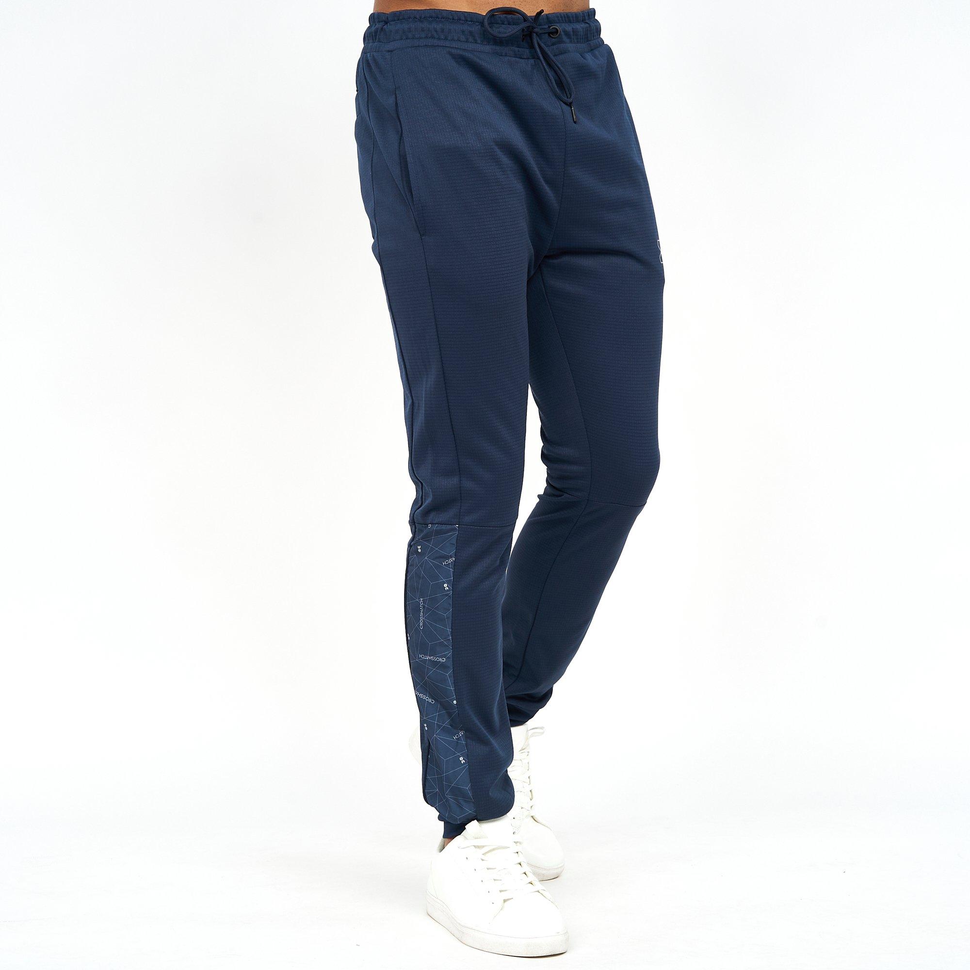 Marineblau - Crosshatch - Pyramid Tracksuit Bottoms - 4
