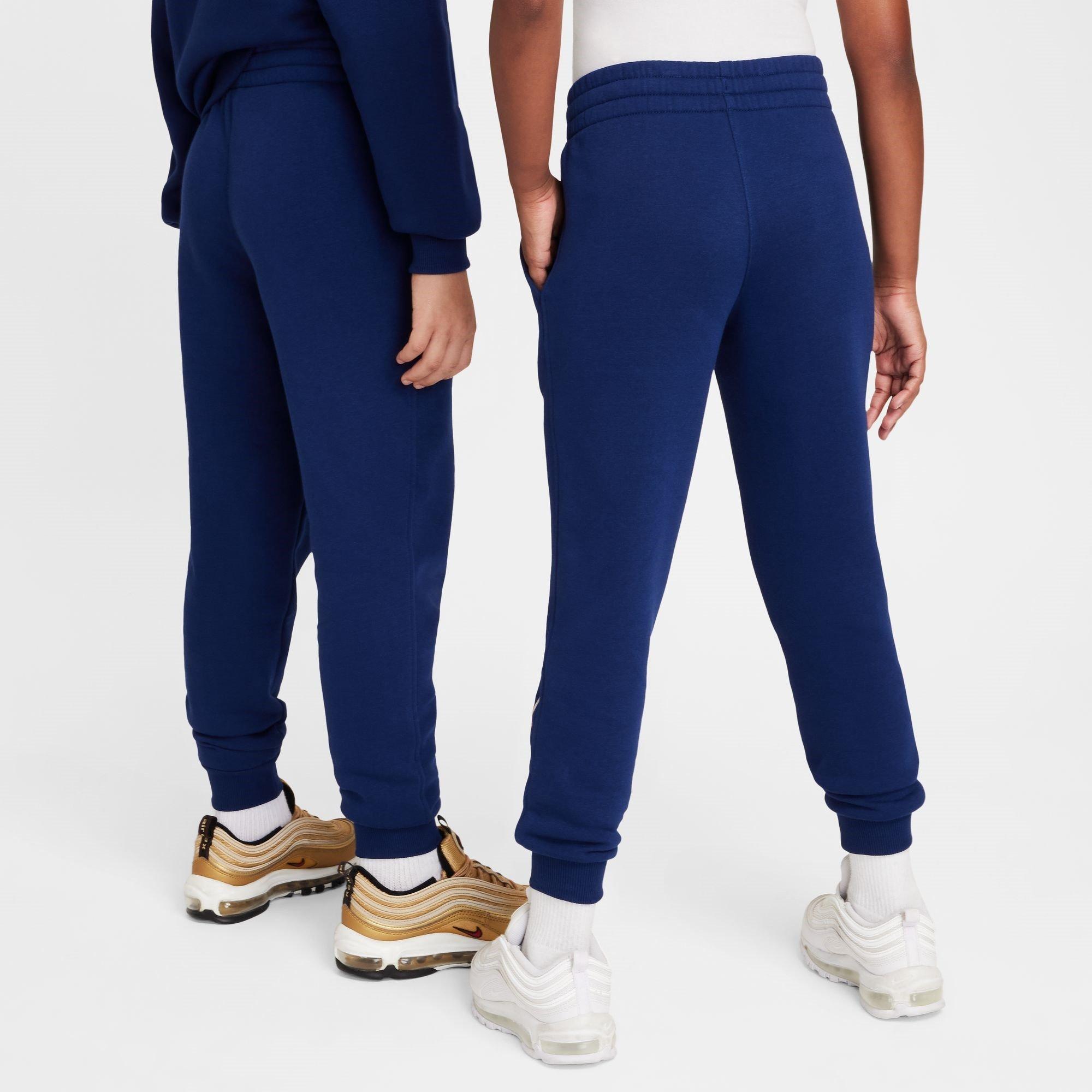 Blue/Gold - Nike - Club Fleece Big Kids' Soccer Joggers - 3