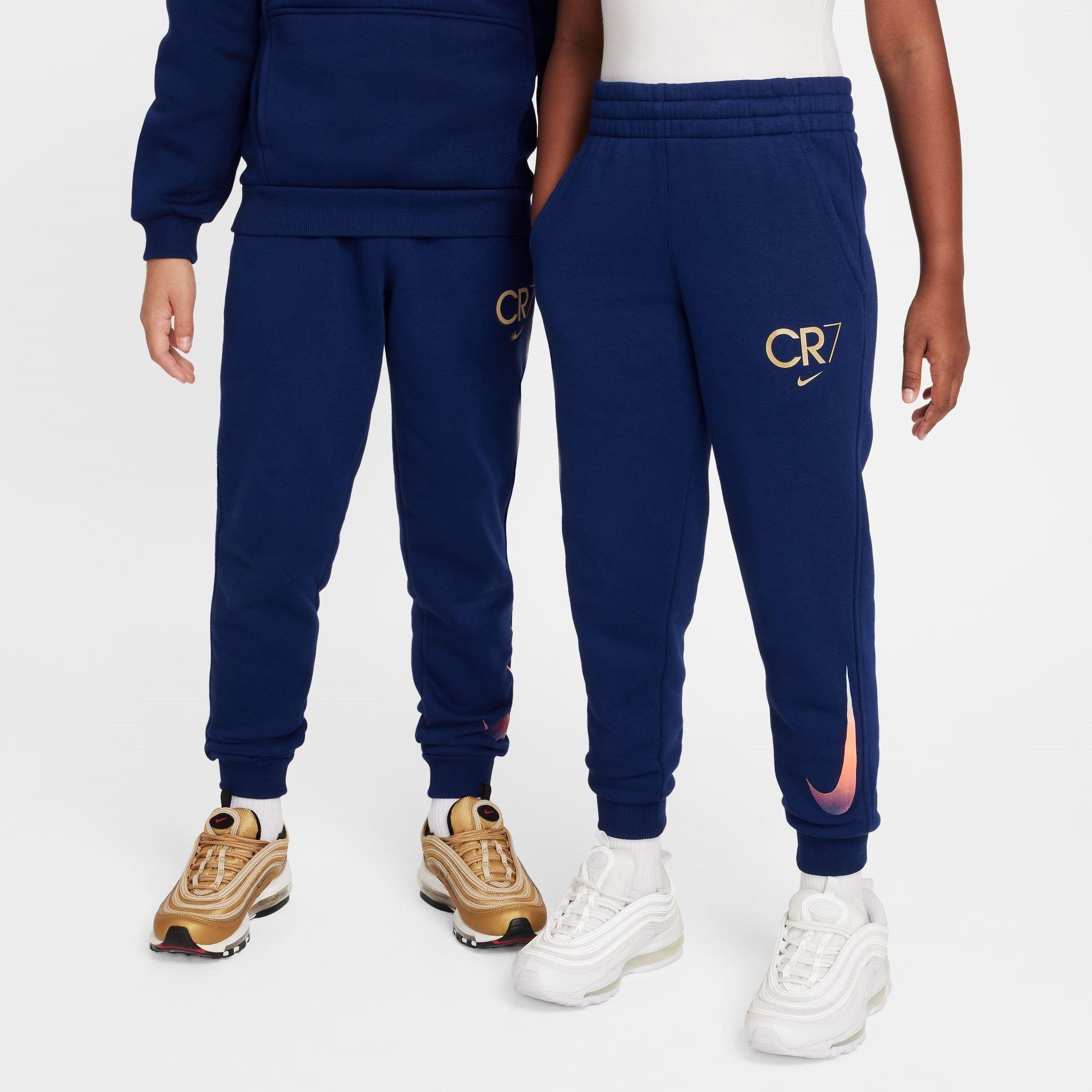 Blue/Gold - Nike - Club Fleece Big Kids' Soccer Joggers - 5