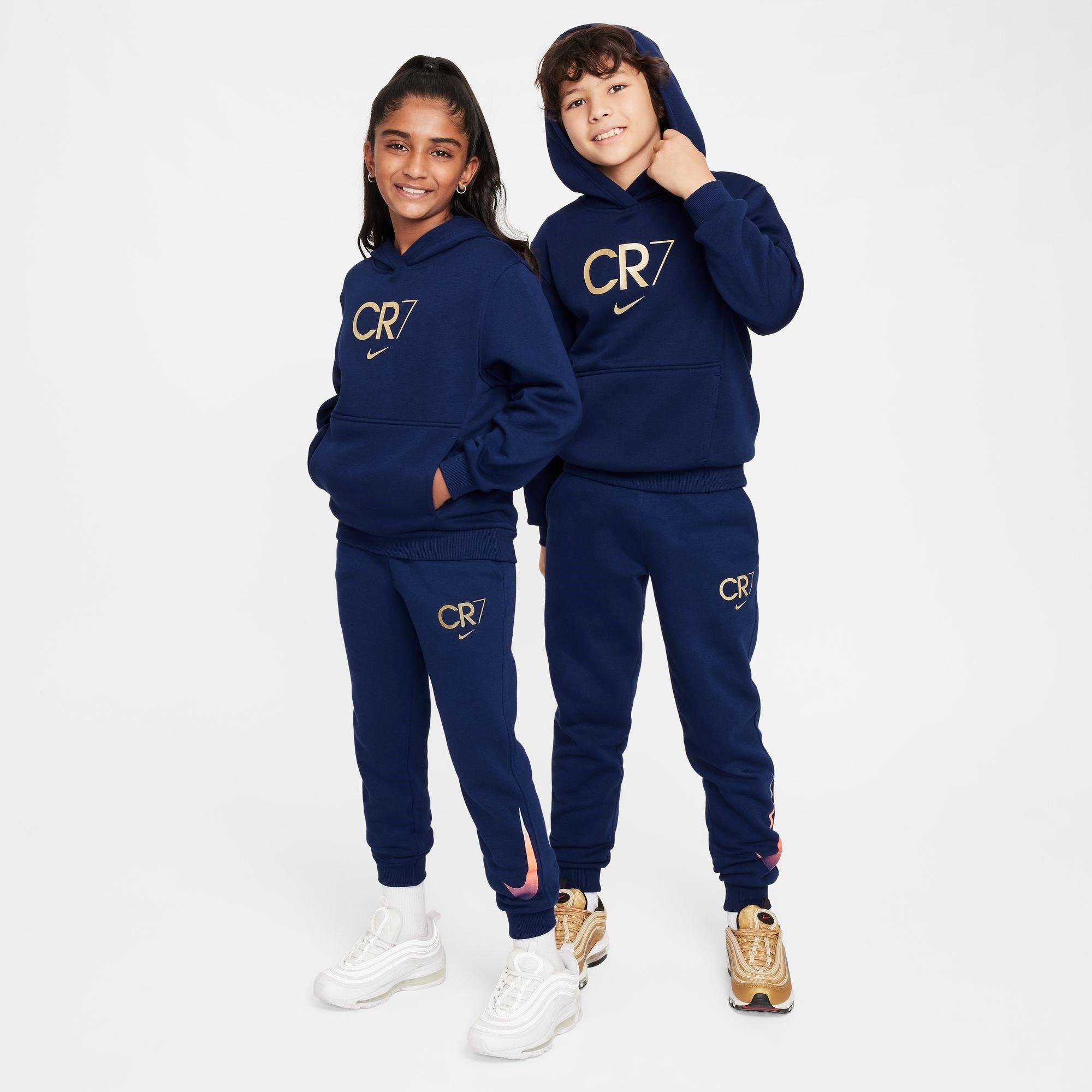 Blue/Gold - Nike - Club Fleece Big Kids' Soccer Joggers - 8