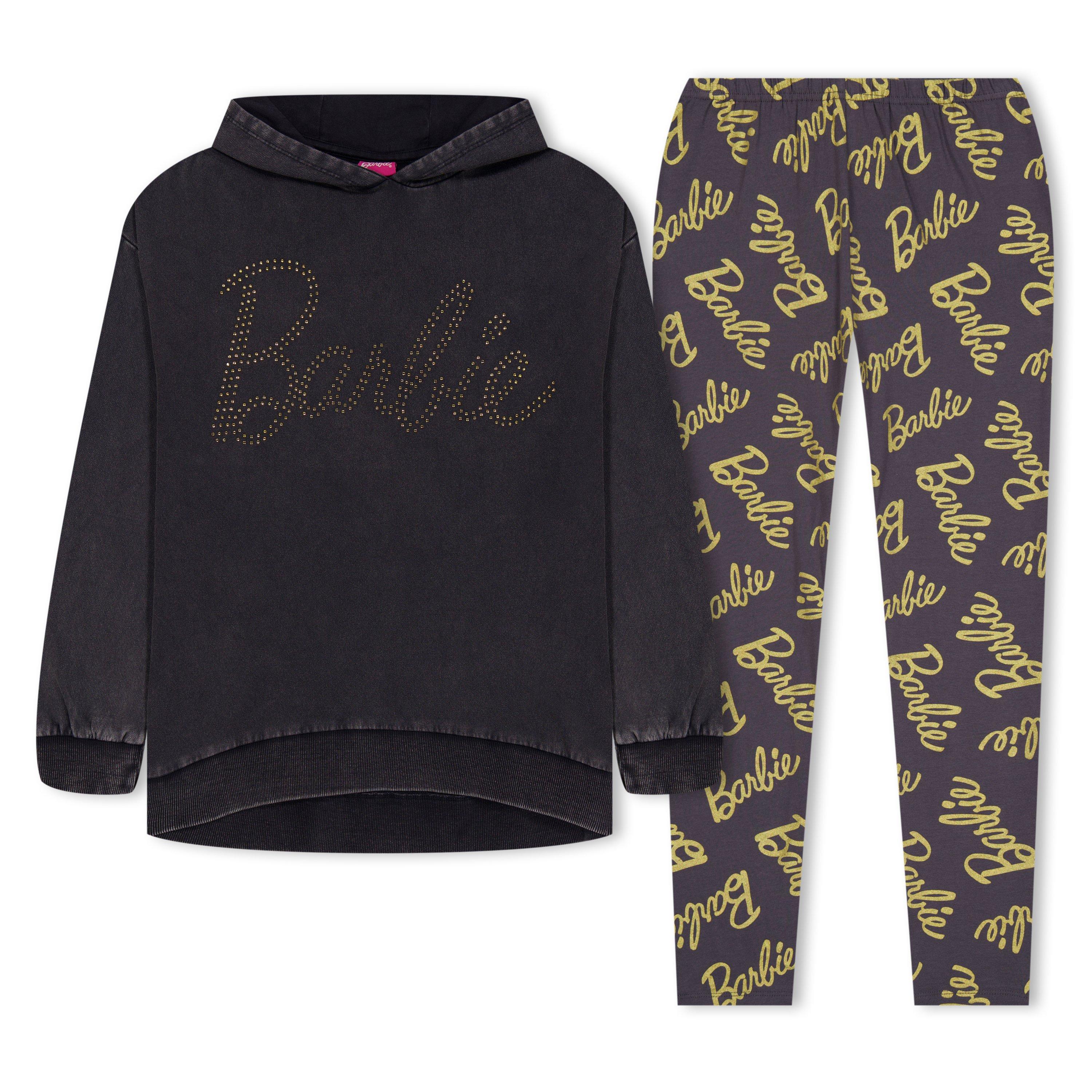 Barbie - Character - Girls Barbie Graphic Diamante Hoodie and Legging Set - 1