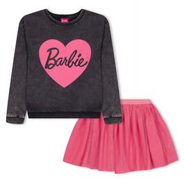 Character Barbie Girls Sweatshirt and Tulle Detail Skirt