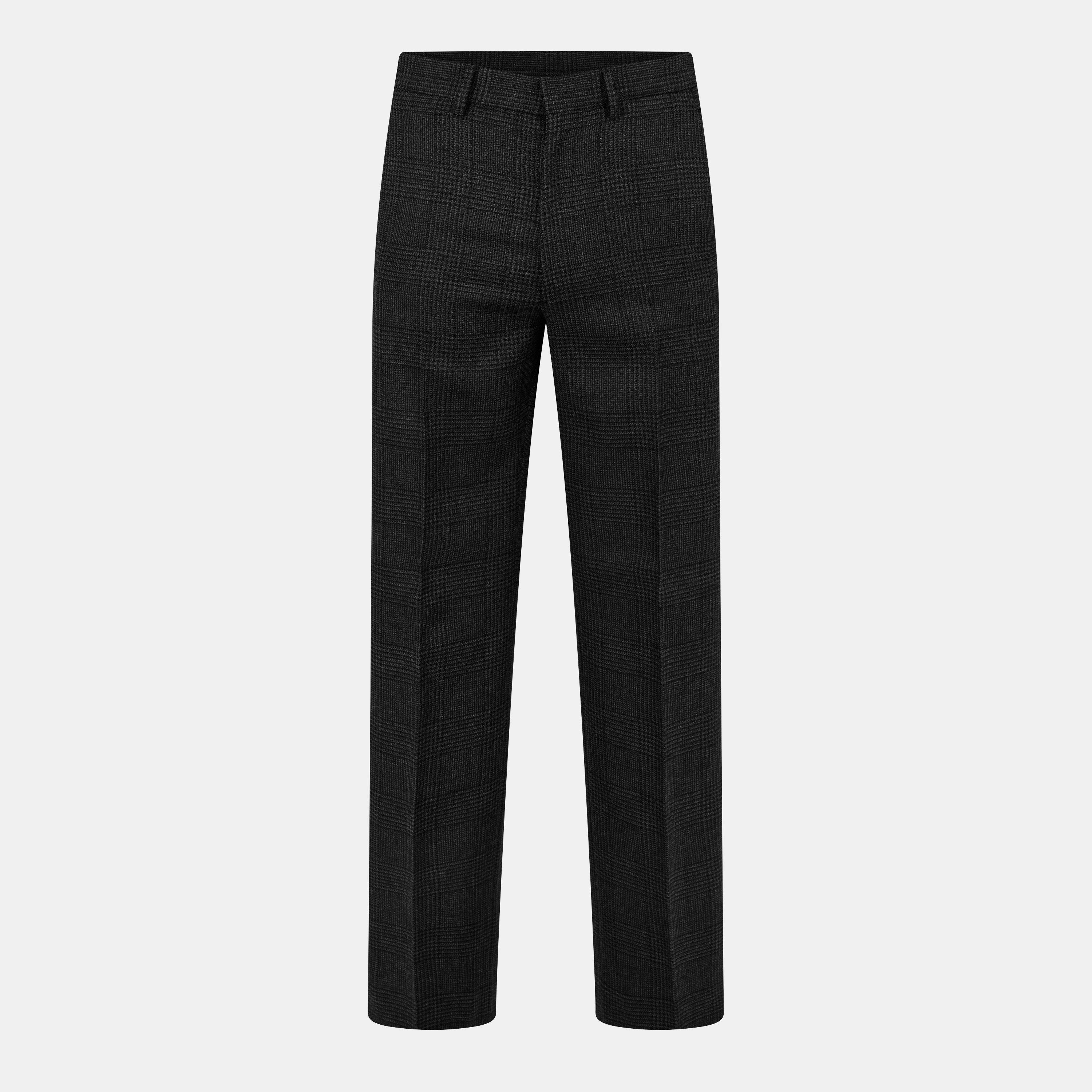Antracite - Prada - Check Trousers - 1