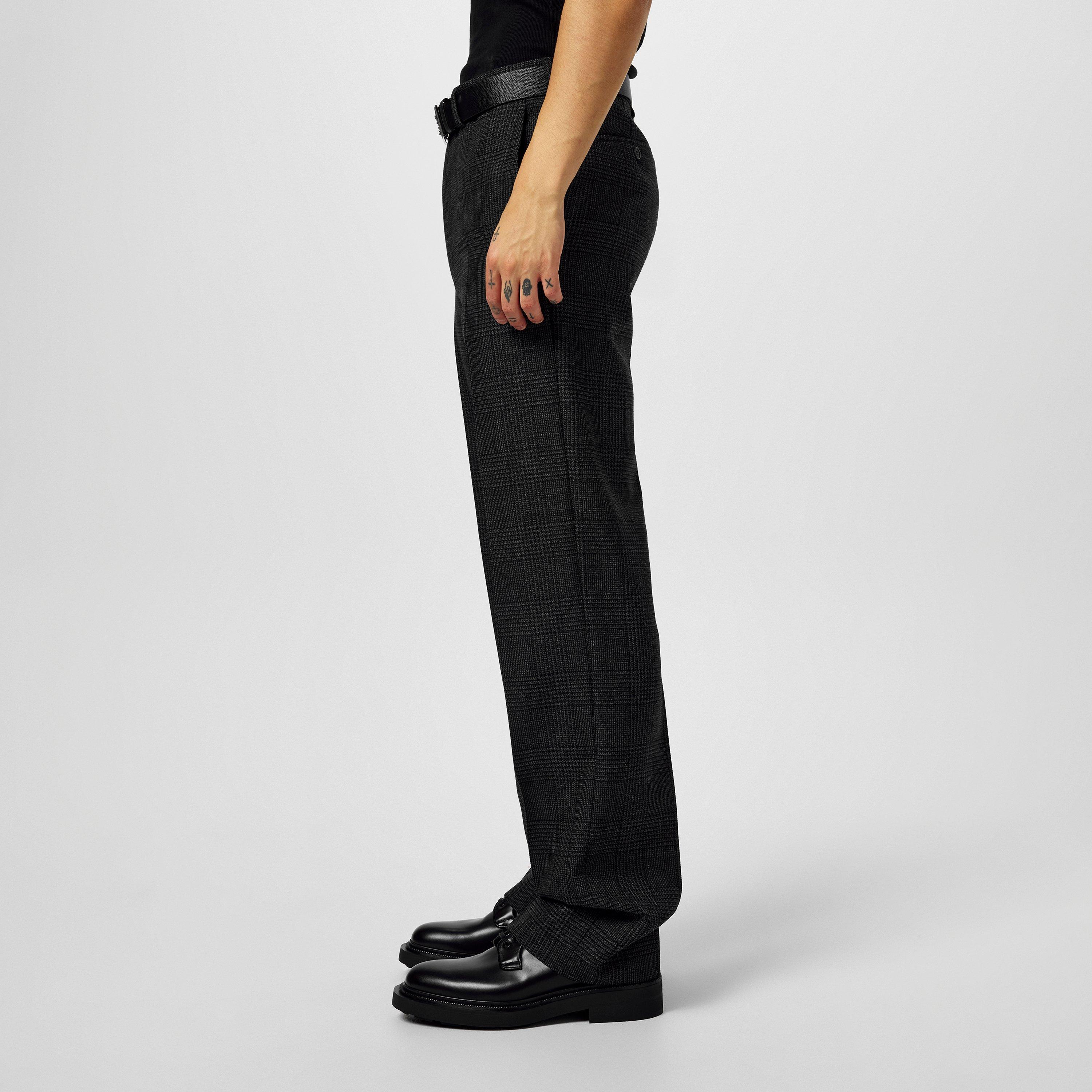 Antracite - Prada - Check Trousers - 5