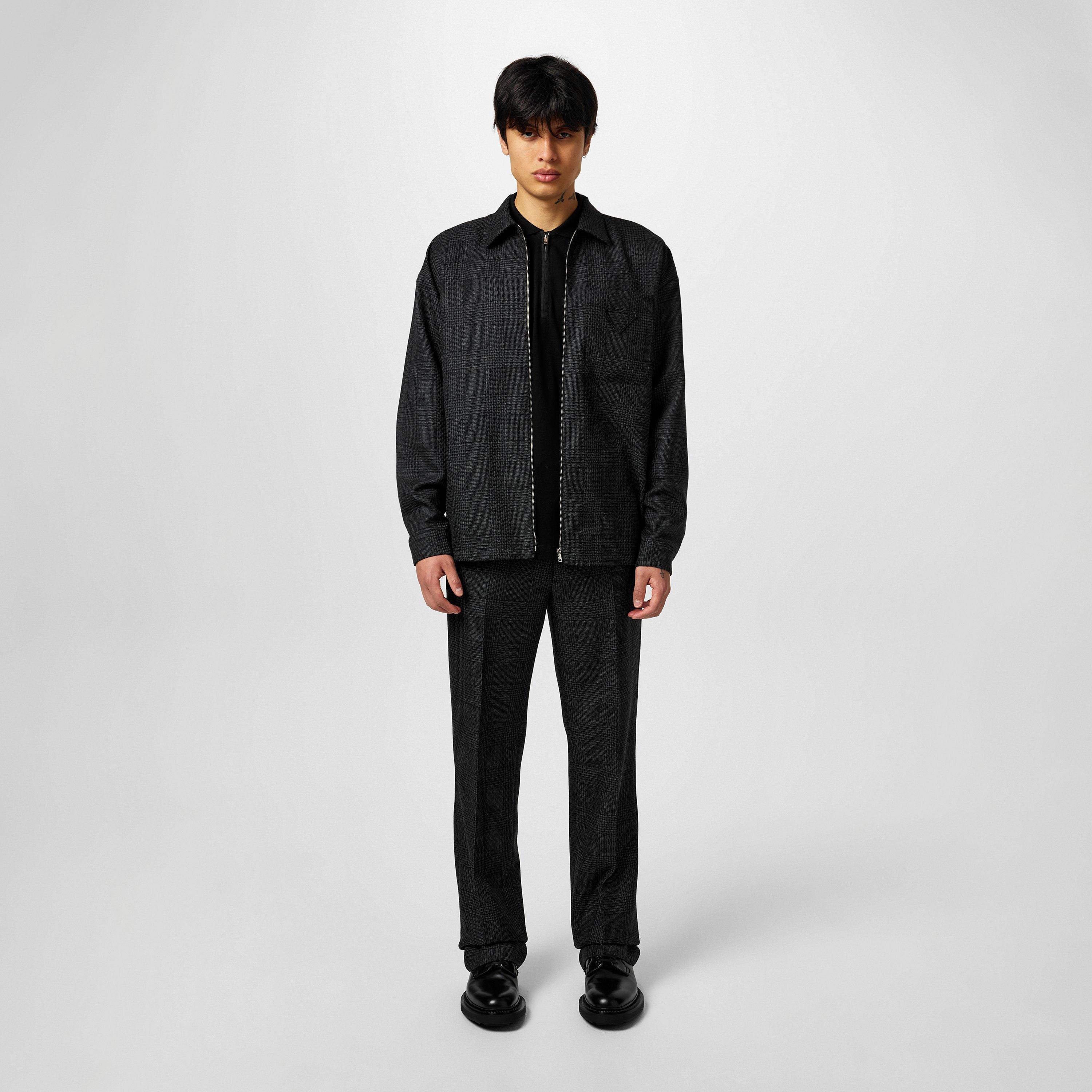 Antracite - Prada - Check Trousers - 6