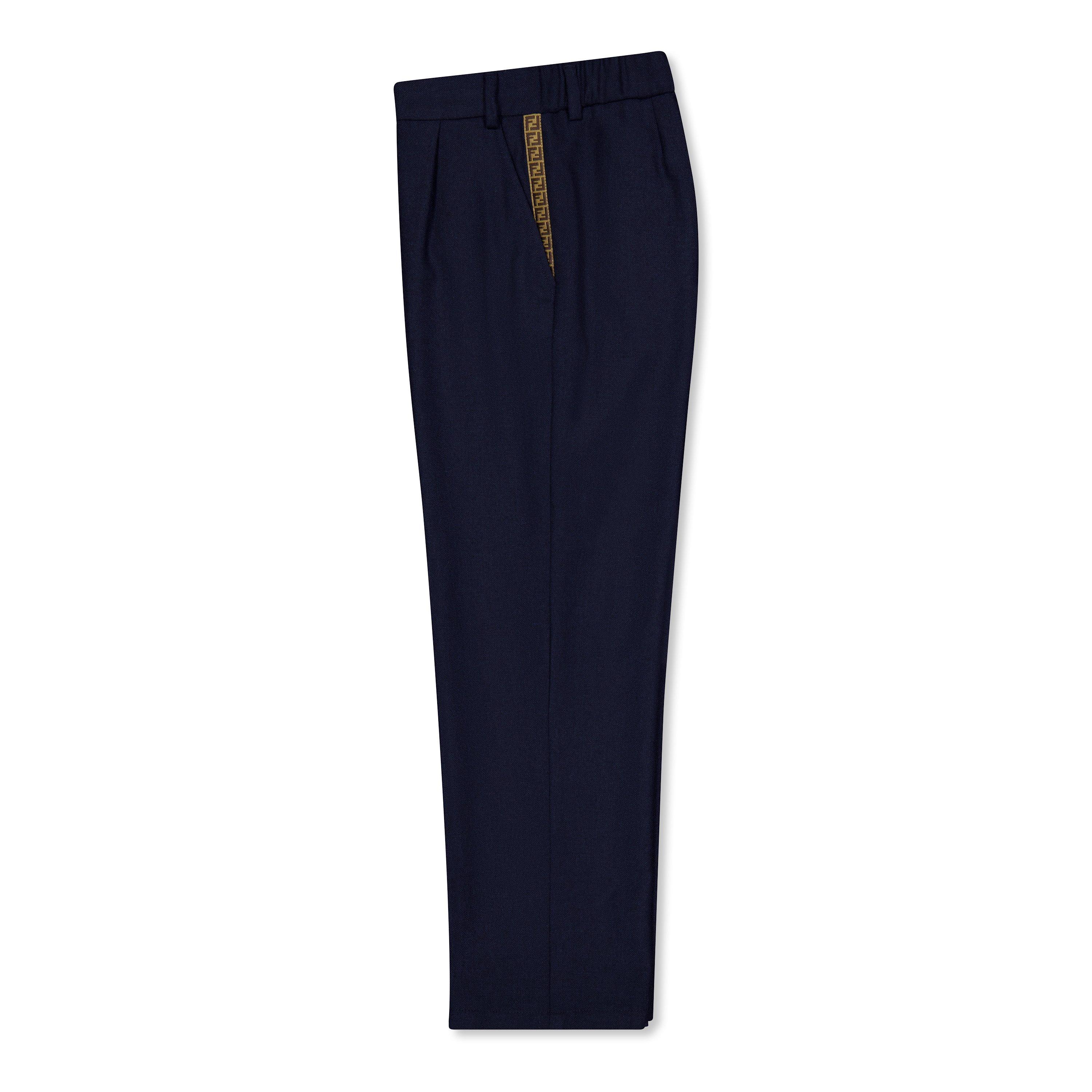 Navy F1I11 - Fendi - Ff Trousers Juniors - 4