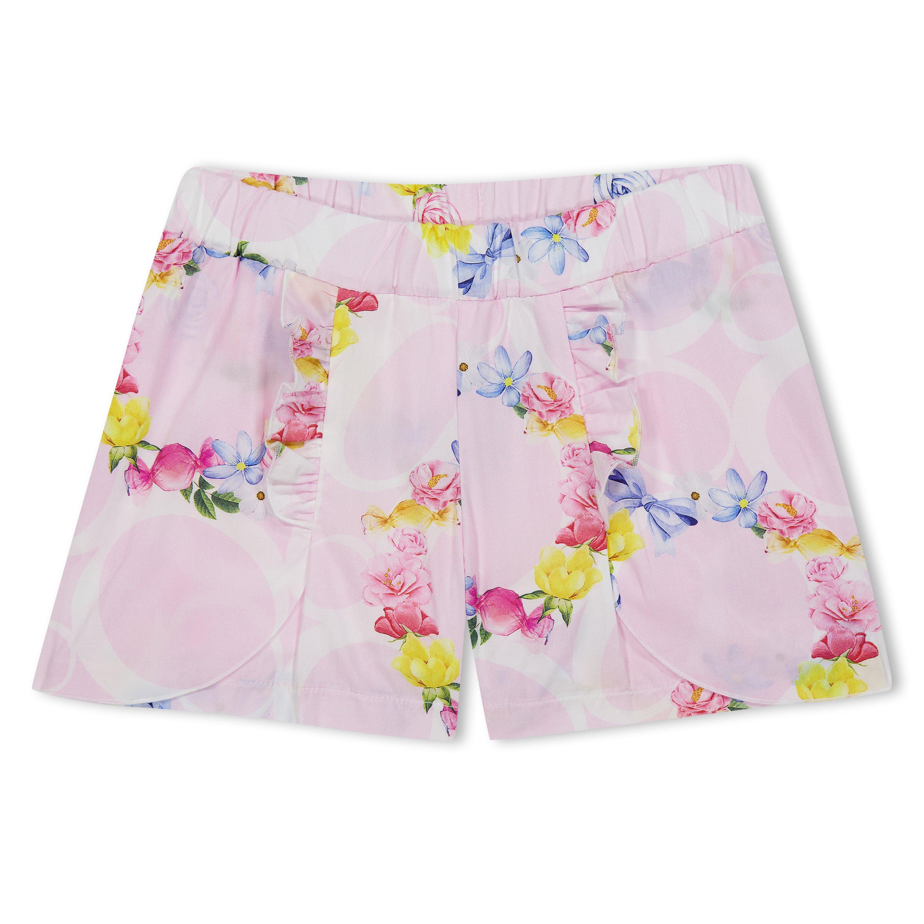 Pink - Balloon Chic - Kids' Floral Clothing Set - 3