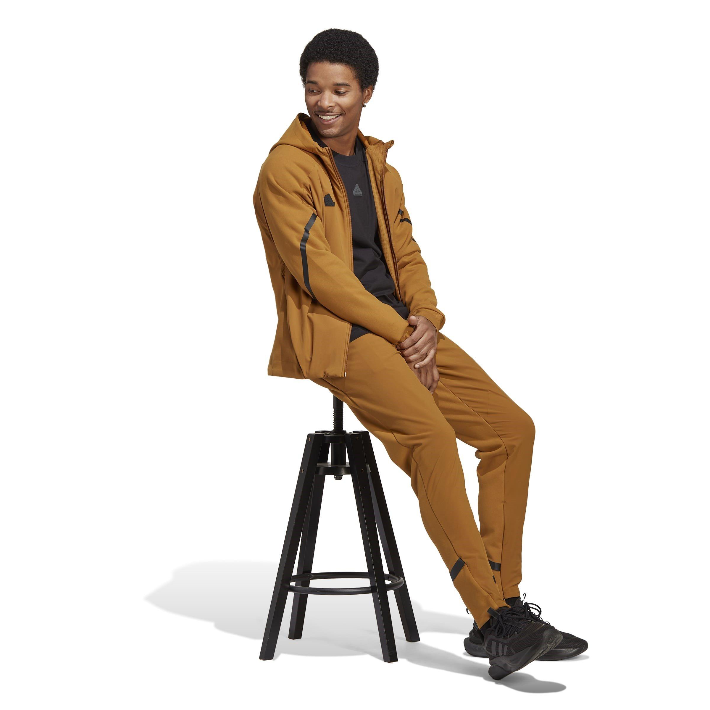 Brown - adidas - Closed Hem Poly Tracksuit Joggers - 4