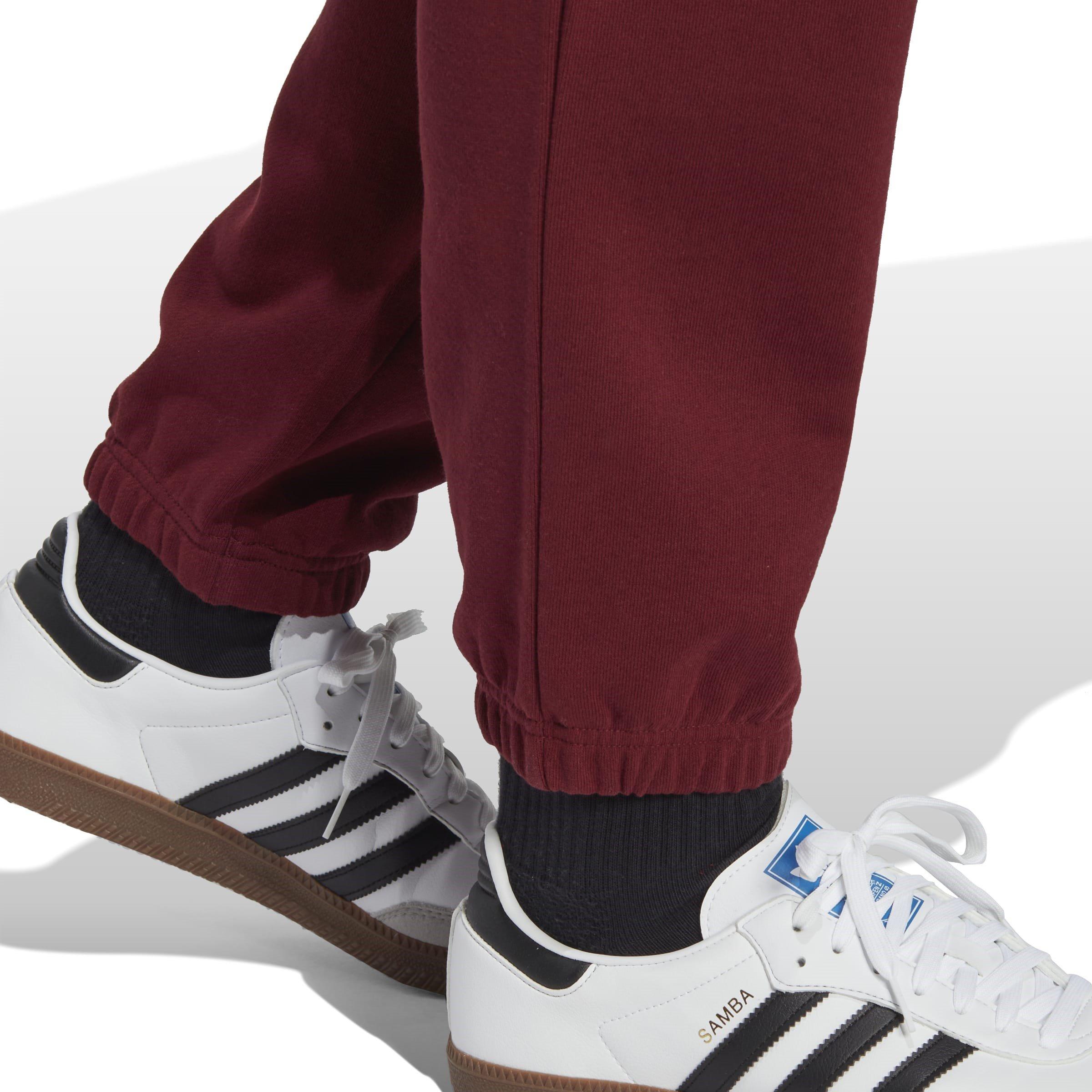 Red - adidas Originals - Men's Closed Hem Tracksuit Bottoms, Closed Hem Design - 5
