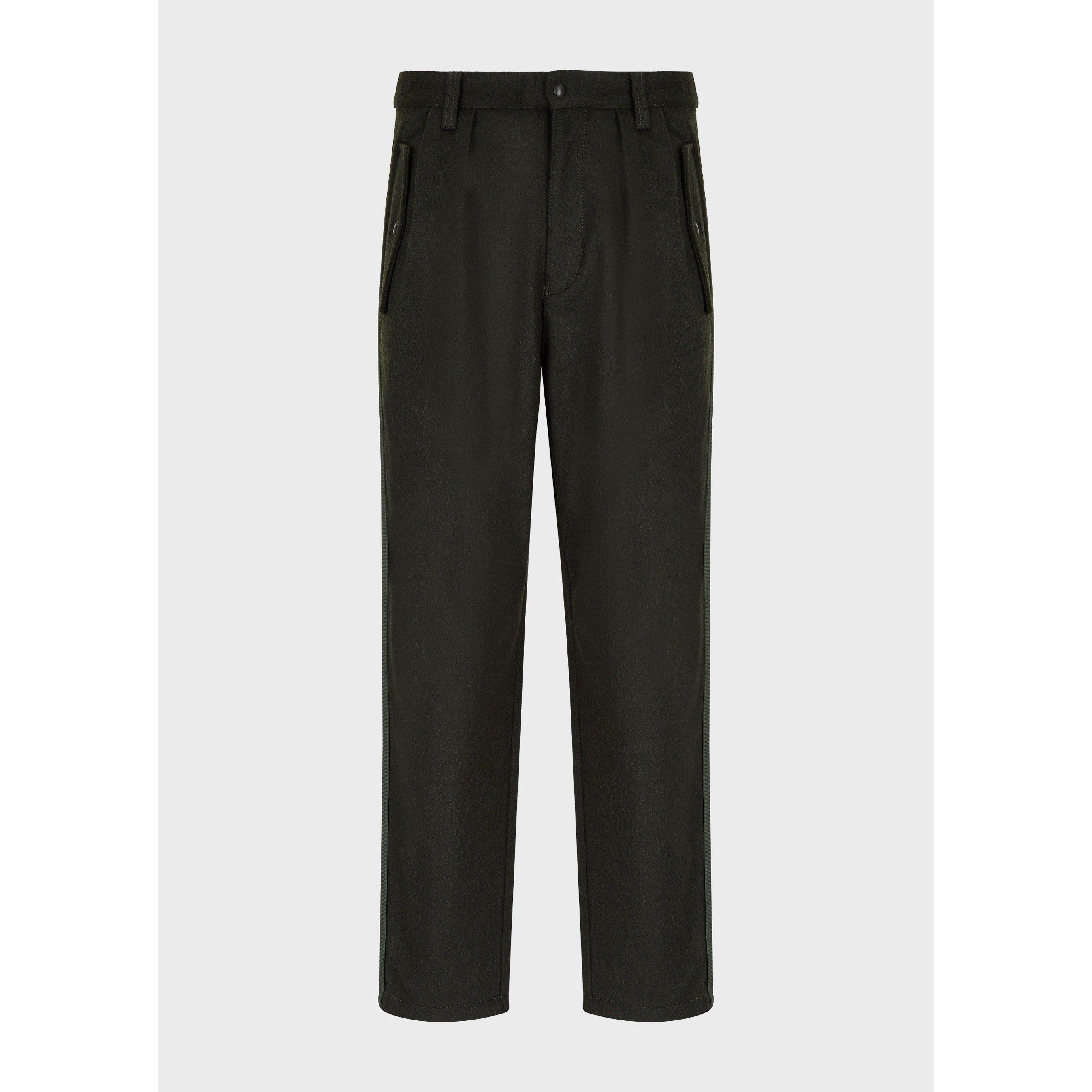Green - Emporio Armani - Men's Straight Leg Trouser - 5