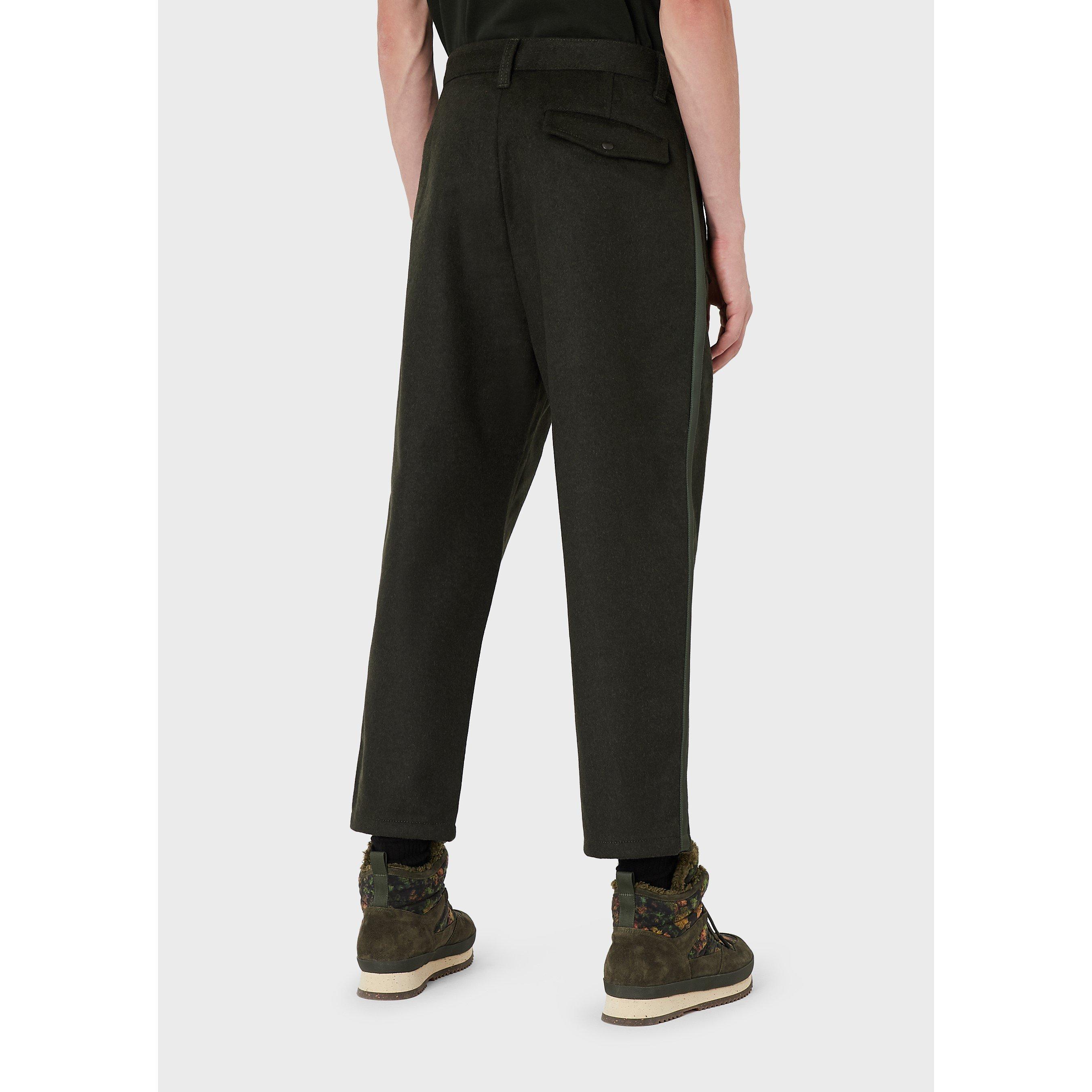 Green - Emporio Armani - Men's Straight Leg Trouser - 3