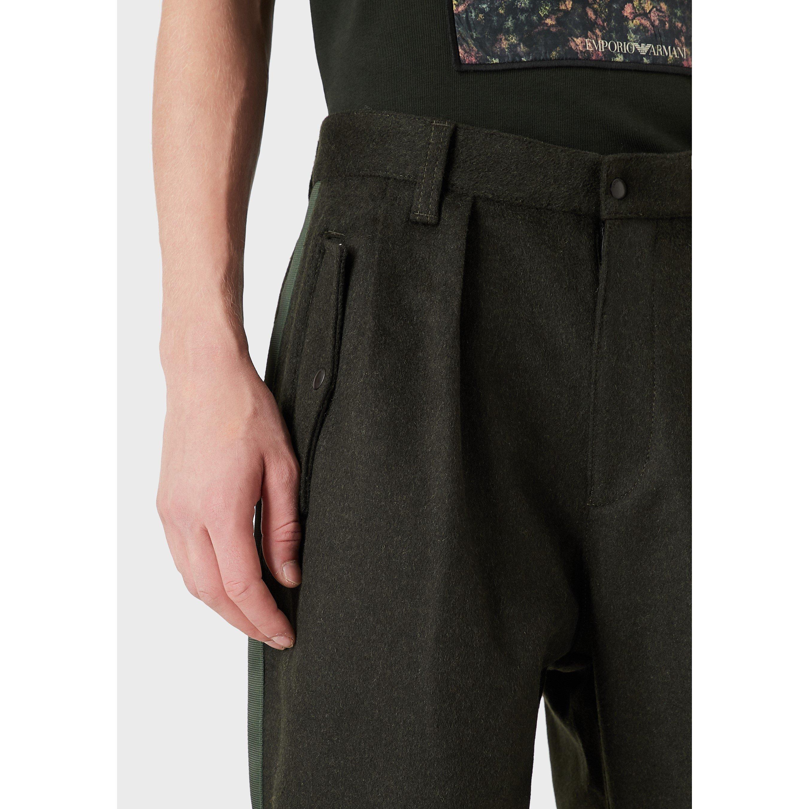 Green - Emporio Armani - Men's Straight Leg Trouser - 4