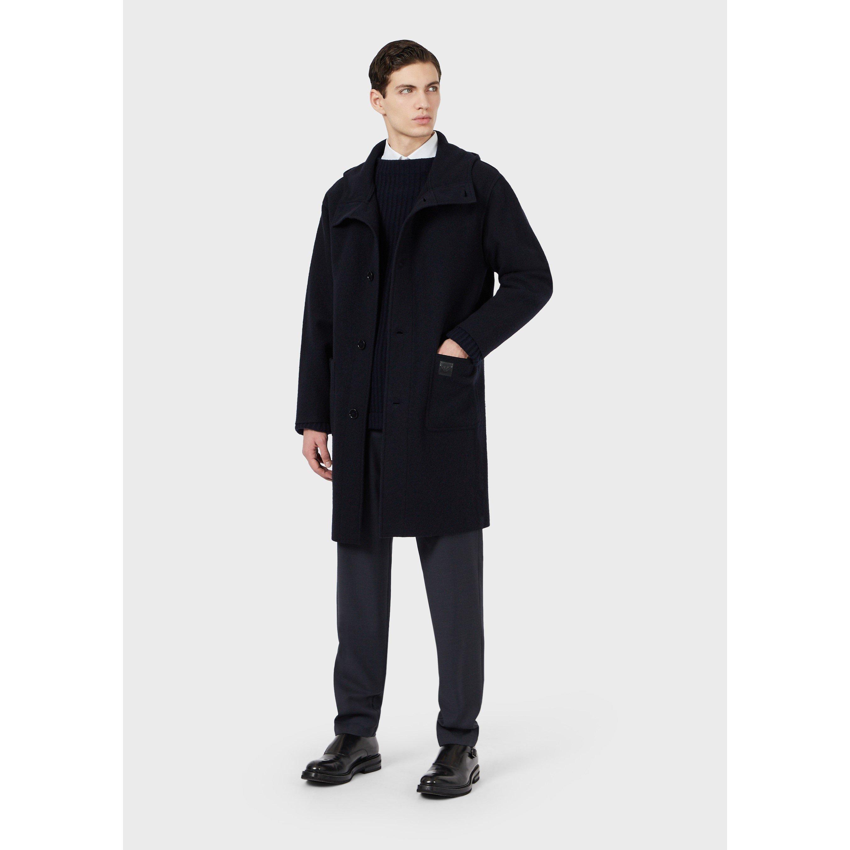 Azul Marino - Emporio Armani - Men's Straight Leg Trousers - 3