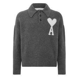 Ami Paris De Coeur Polo Sweater