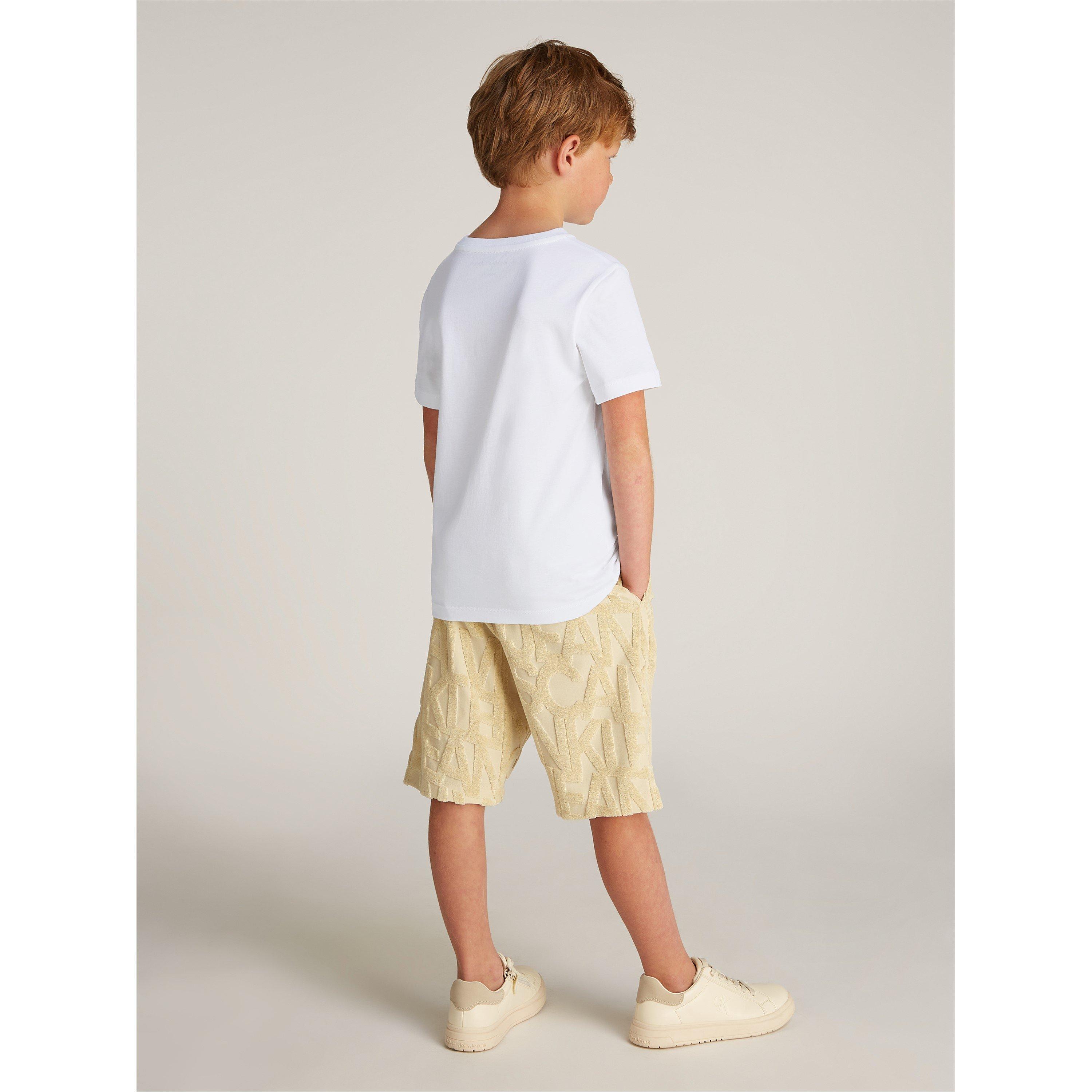 Wht/Blk 0K9 - Calvin Klein Jeans - 2-Pack Monogram Top Juniors - 3