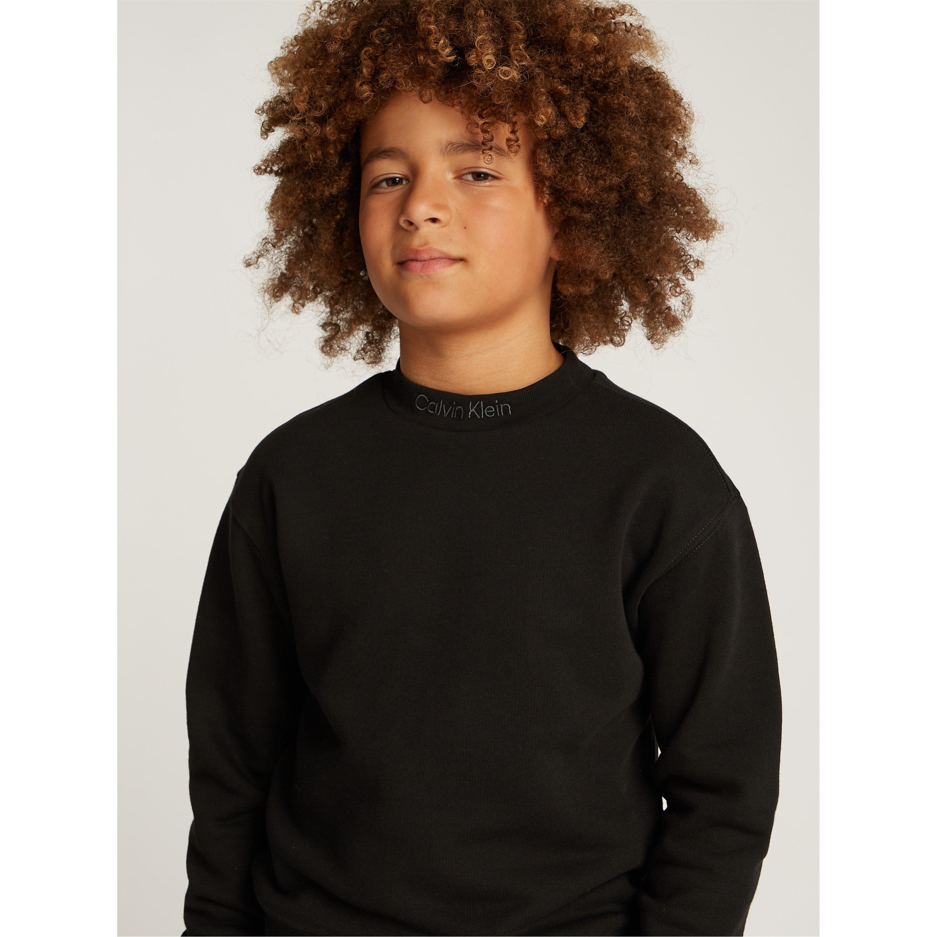 CK Black BEH - Calvin Klein Jeans - Kids' Embroidered Logo Terry Clothing Set - 3