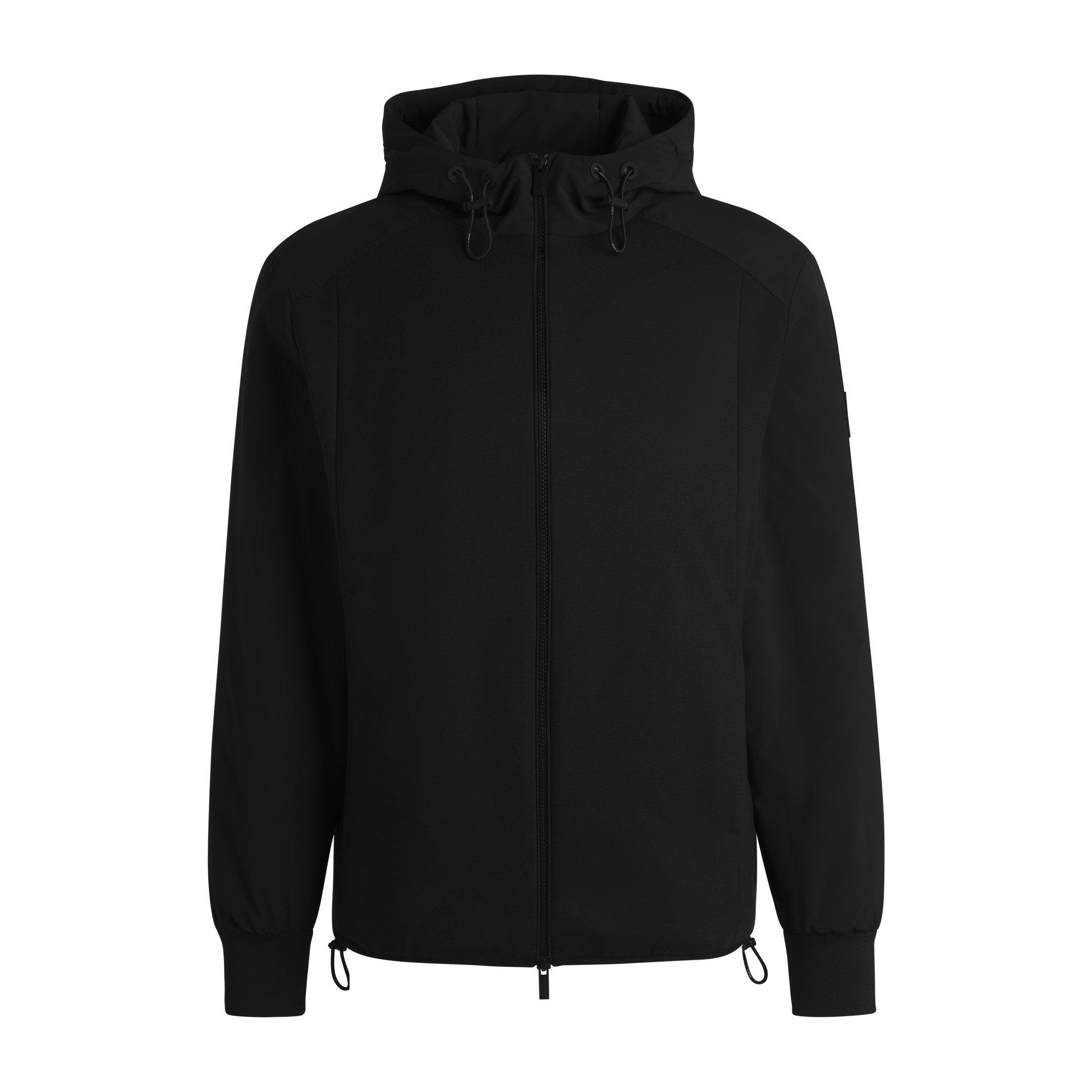 Black 001 - Boss - Men's P-Steele Zip Hoodie - 1