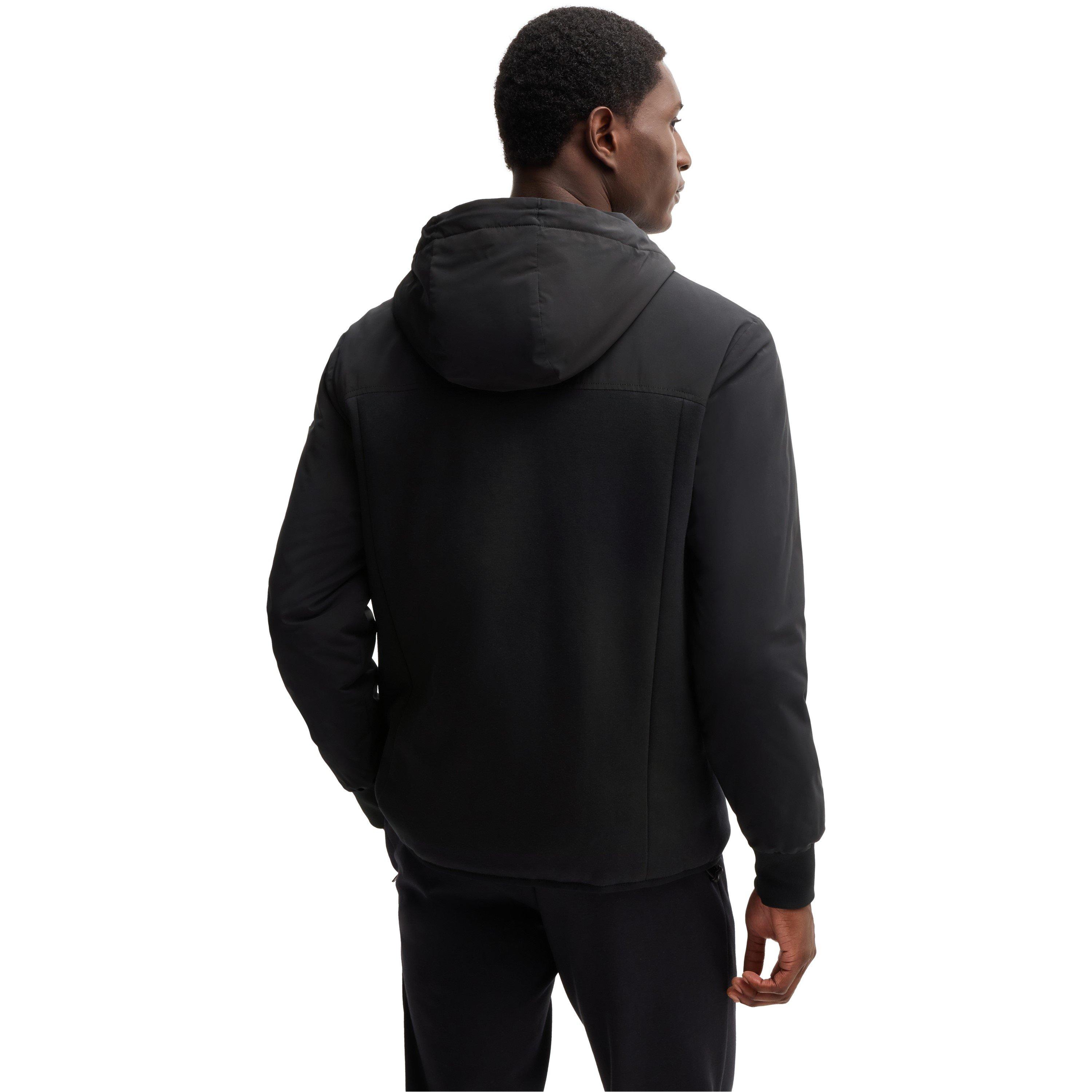 Black 001 - Boss - Men's P-Steele 224 Zip Hoodie - 3