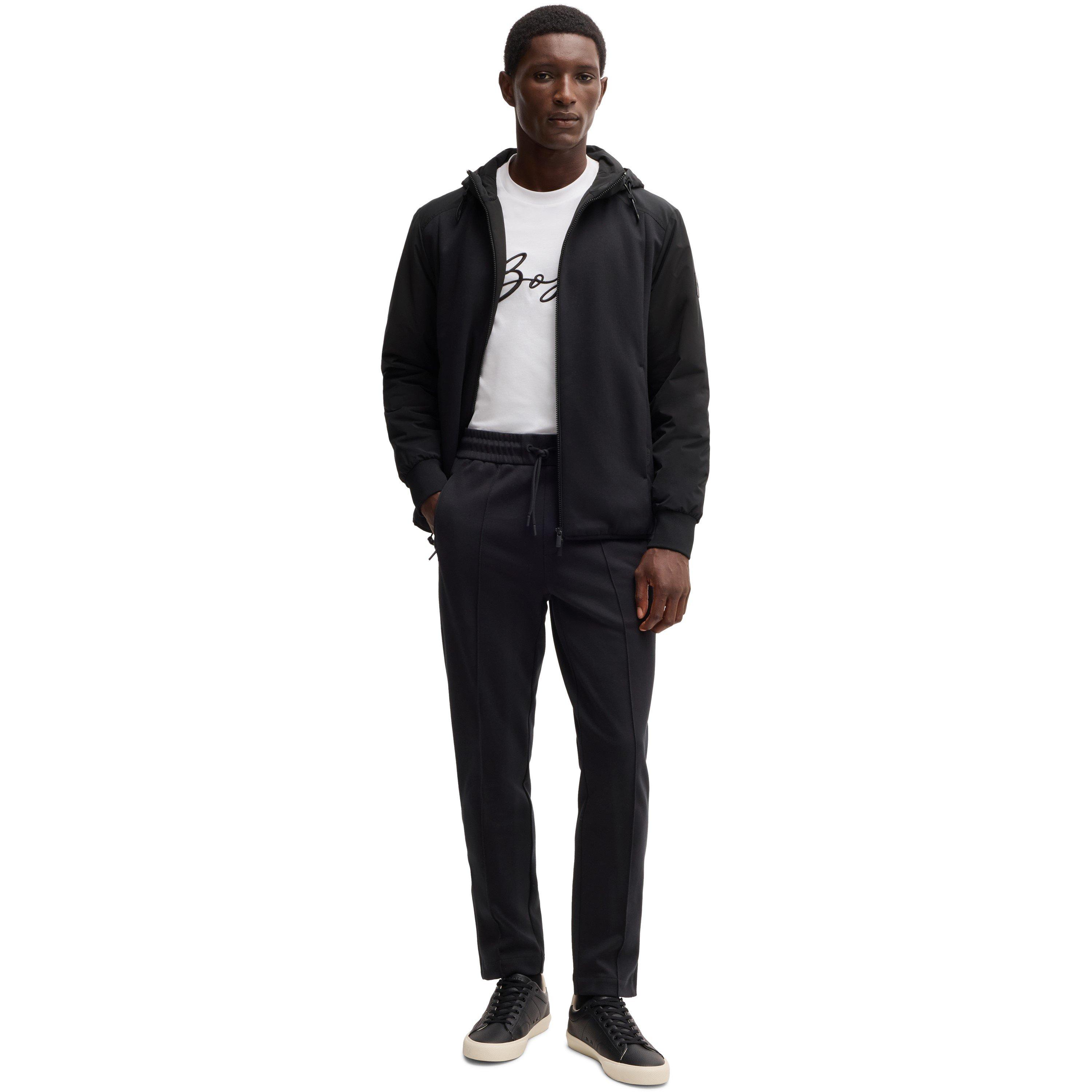 Black 001 - Boss - Men's P-Steele 224 Zip Hoodie - 5