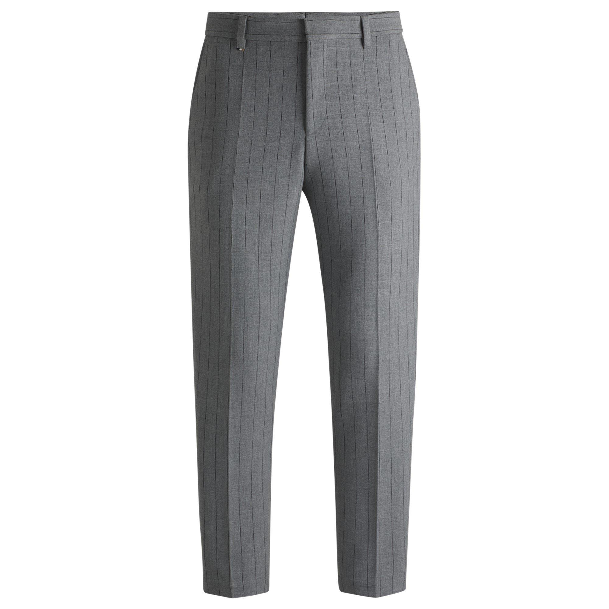 Medium Grey 030 - Boss - Men's C-Perin-251 Slim Fit Trousers - 1