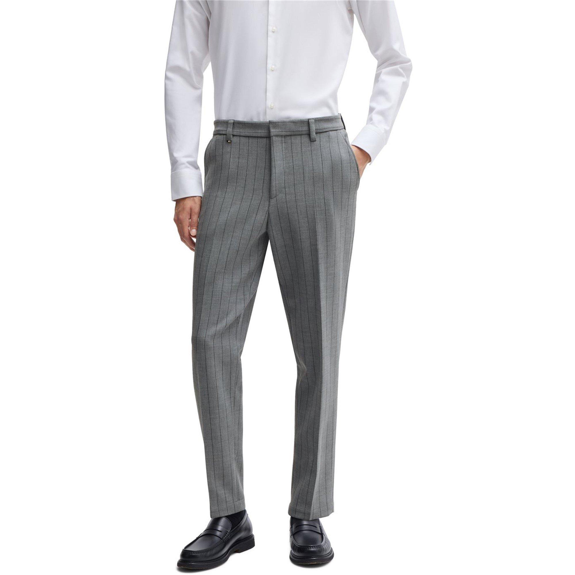 Medium Grey 030 - Boss - Men's HBB Slim Fit Trousers - 2