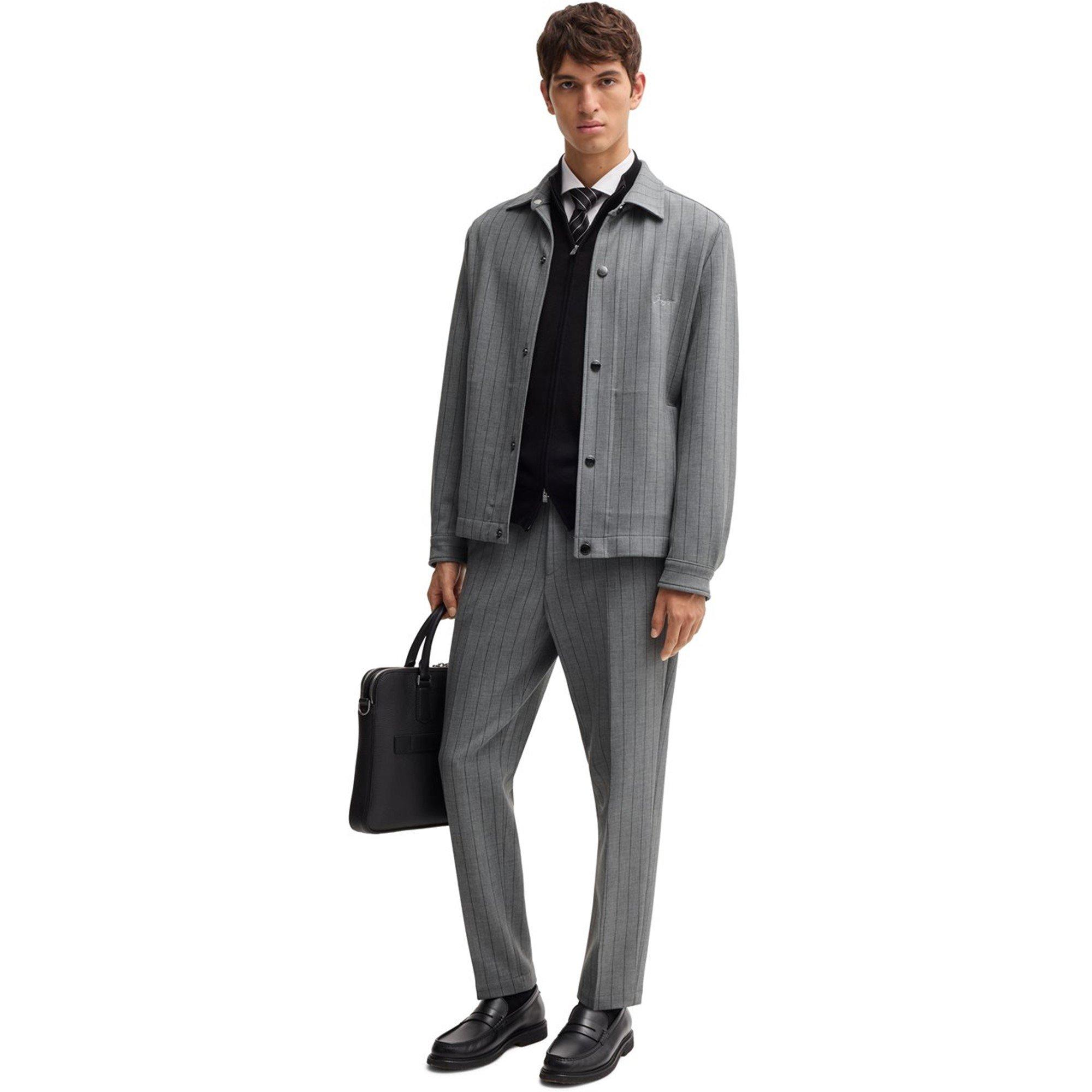 Medium Grey 030 - Boss - Men's HBB Slim Fit Trousers - 6