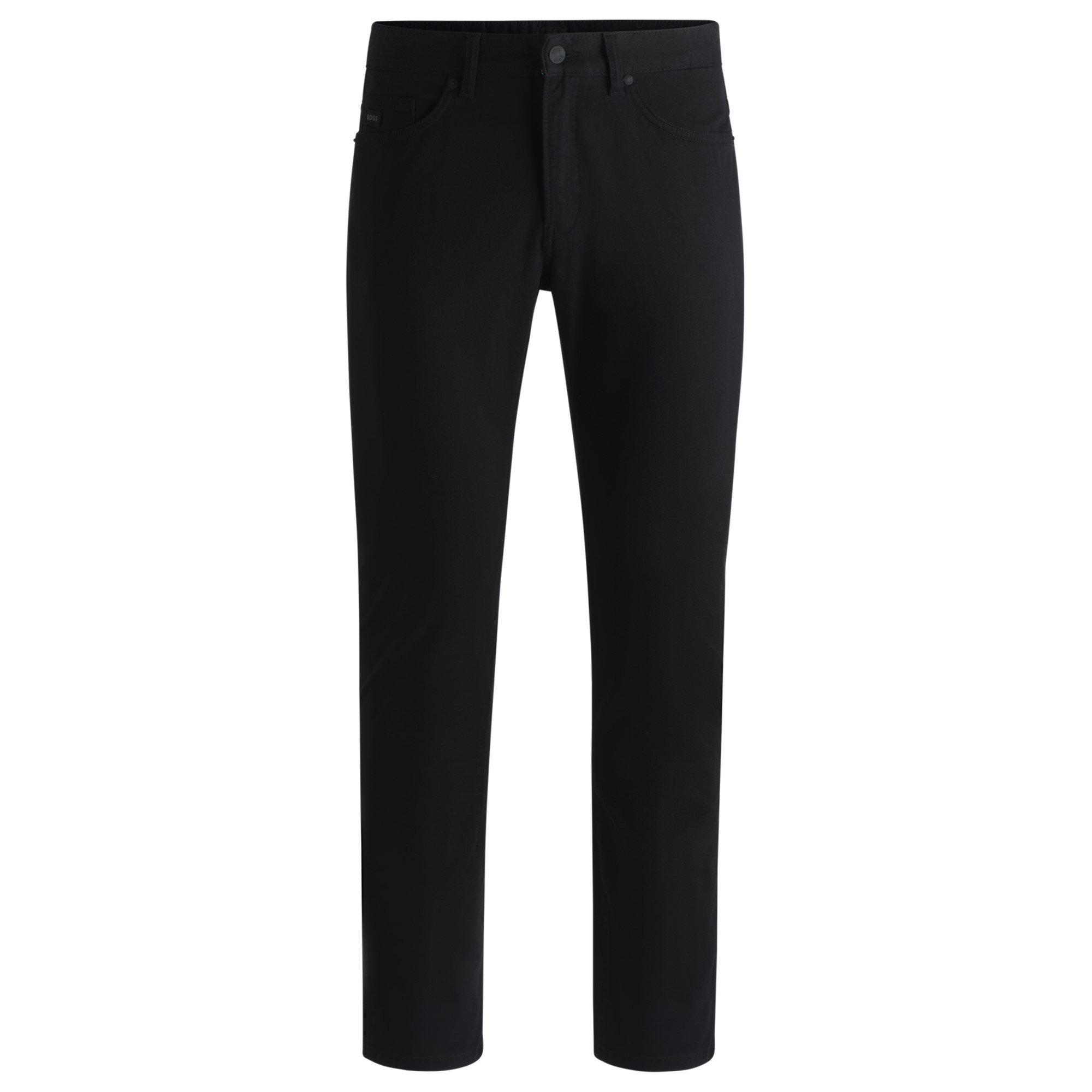 Black 001 - Boss - Men's Slim Fit Trousers - 7