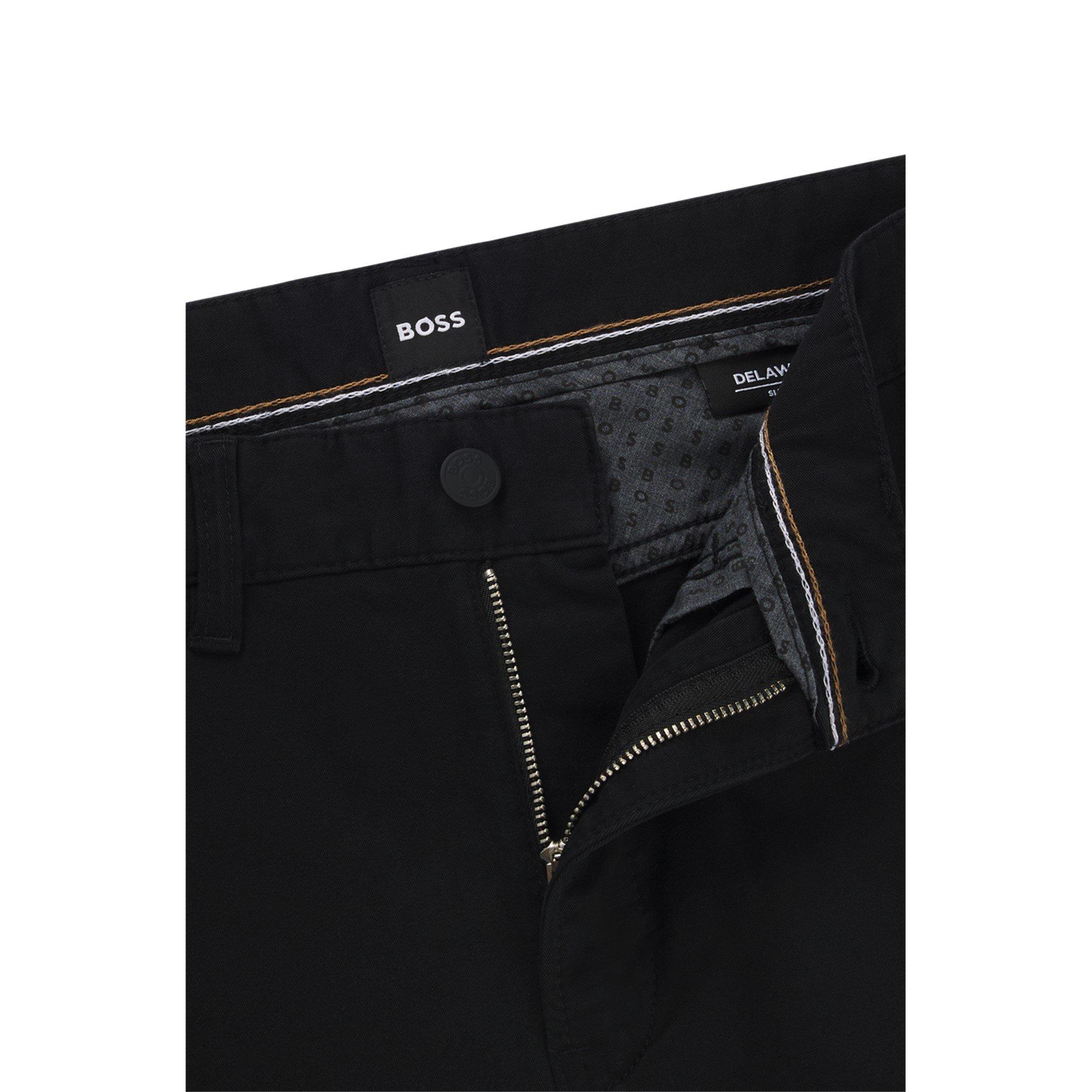 Black 001 - Boss - Men's Slim Fit Trousers - 8