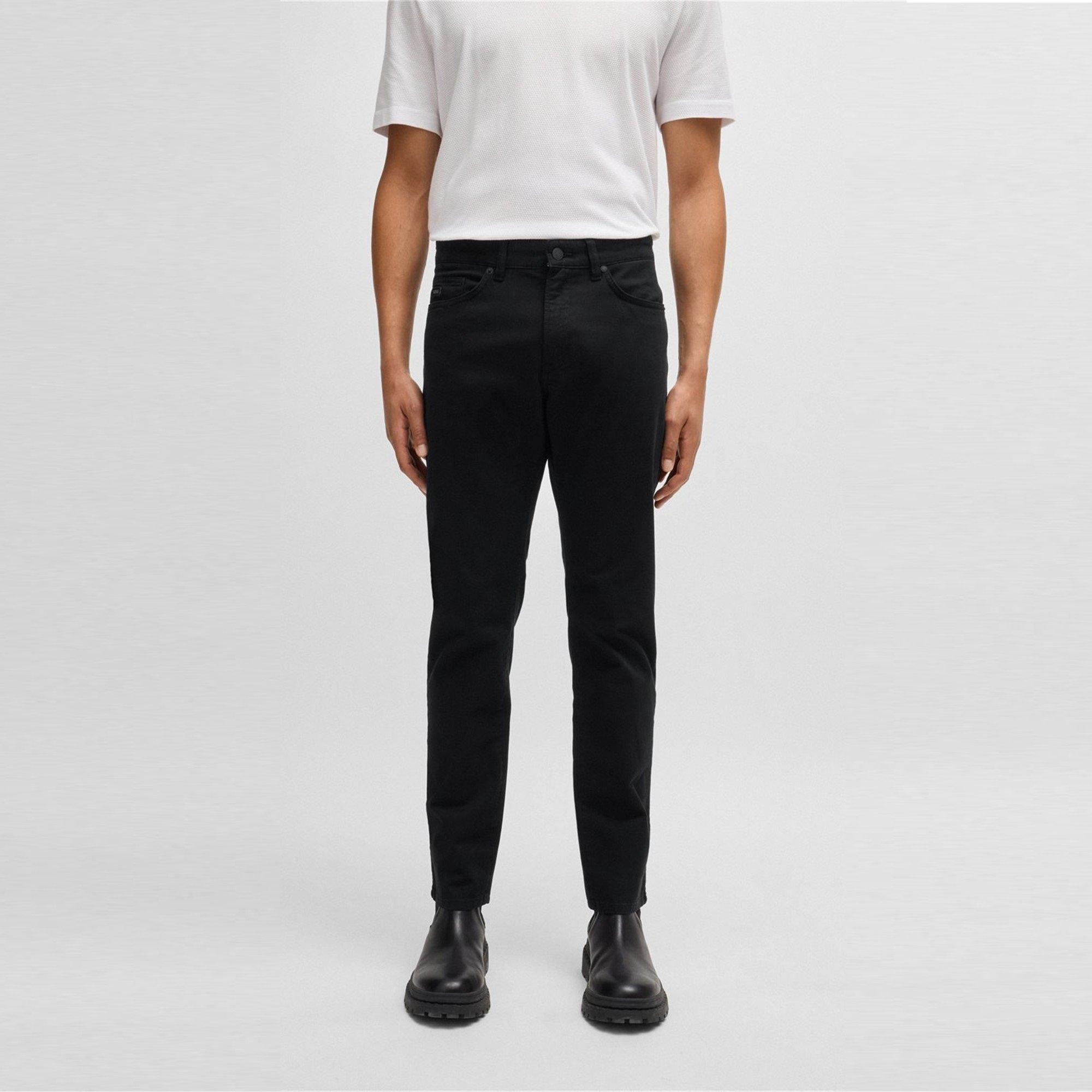 Black 001 - Boss - Men's Slim Fit Trousers - 3