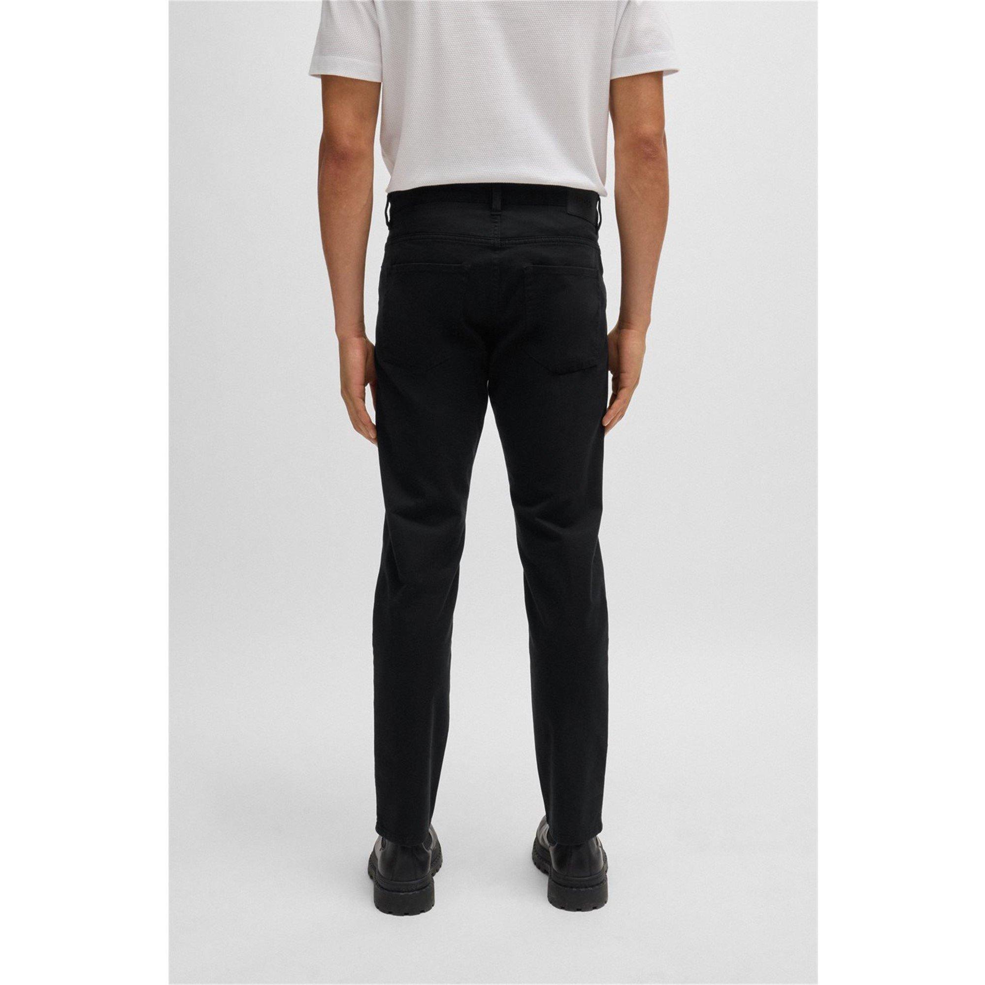 Black 001 - Boss - Men's Slim Fit Trousers - 4