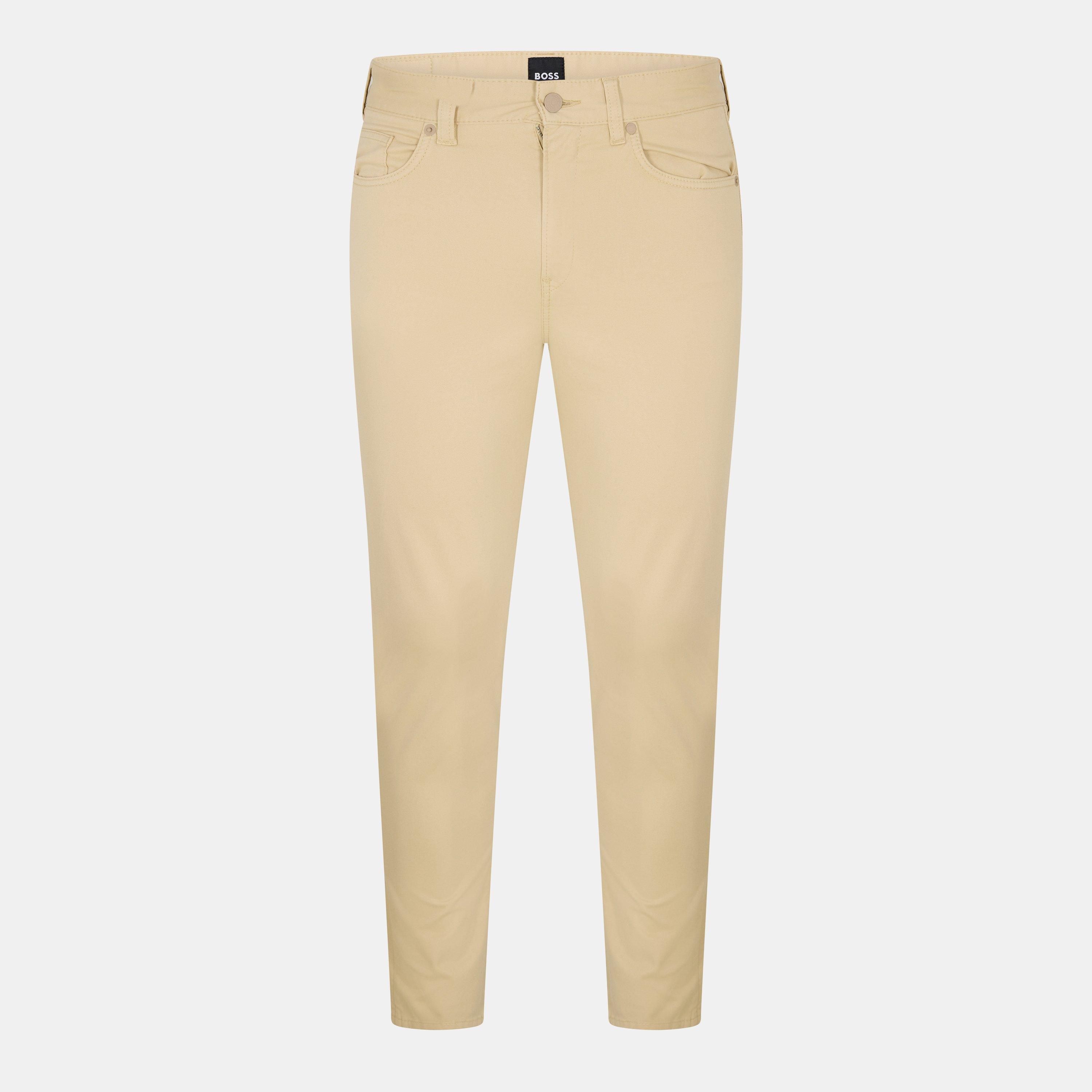 Boss Men's Slim Fit Trousers - Light Beige - 36W R