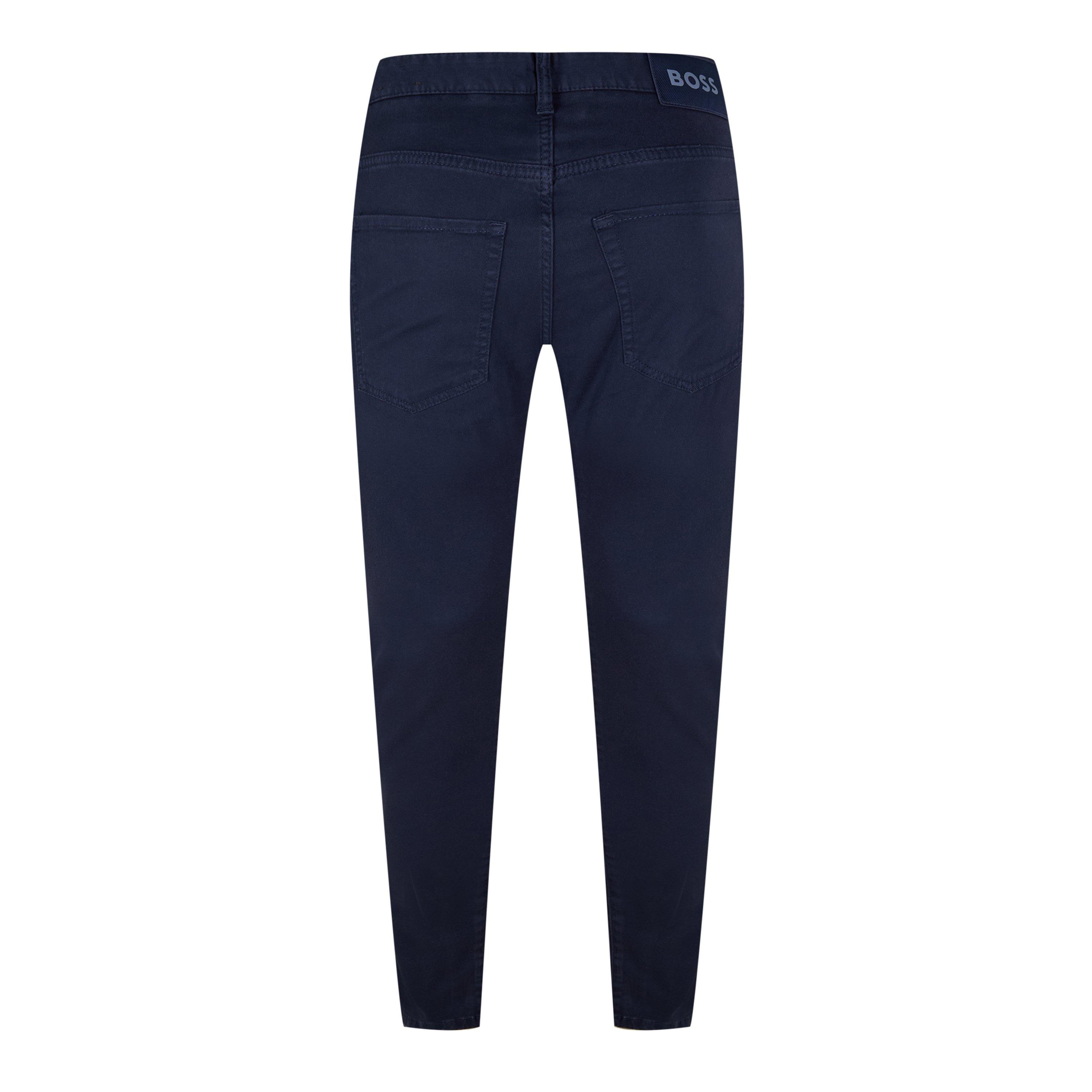 Dark Blue 404 - Boss - Men's Slim Fit Trousers - 2