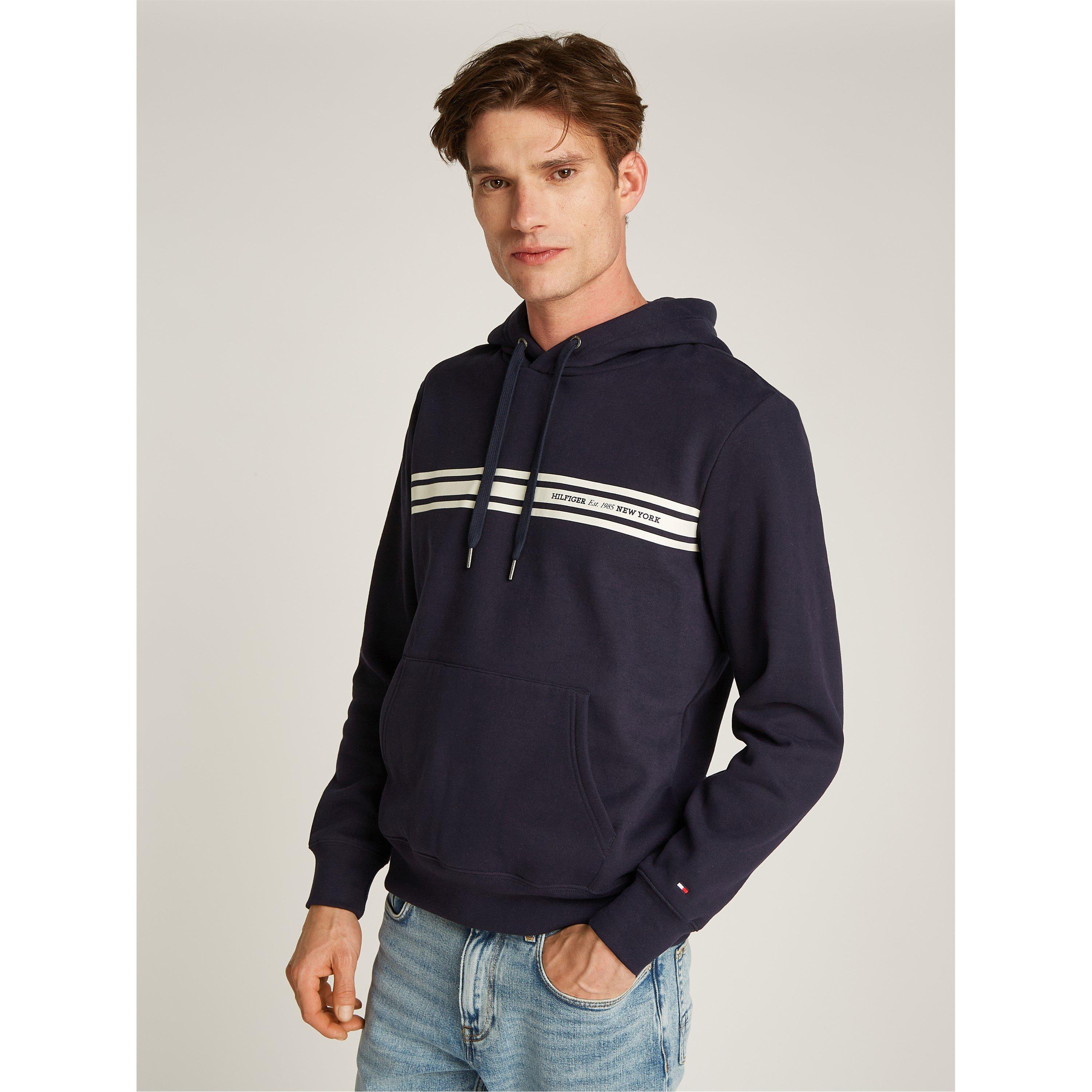 Desert Sky DW5 - Tommy Hilfiger - Men's Central Chest Stripe Hoodie - 3