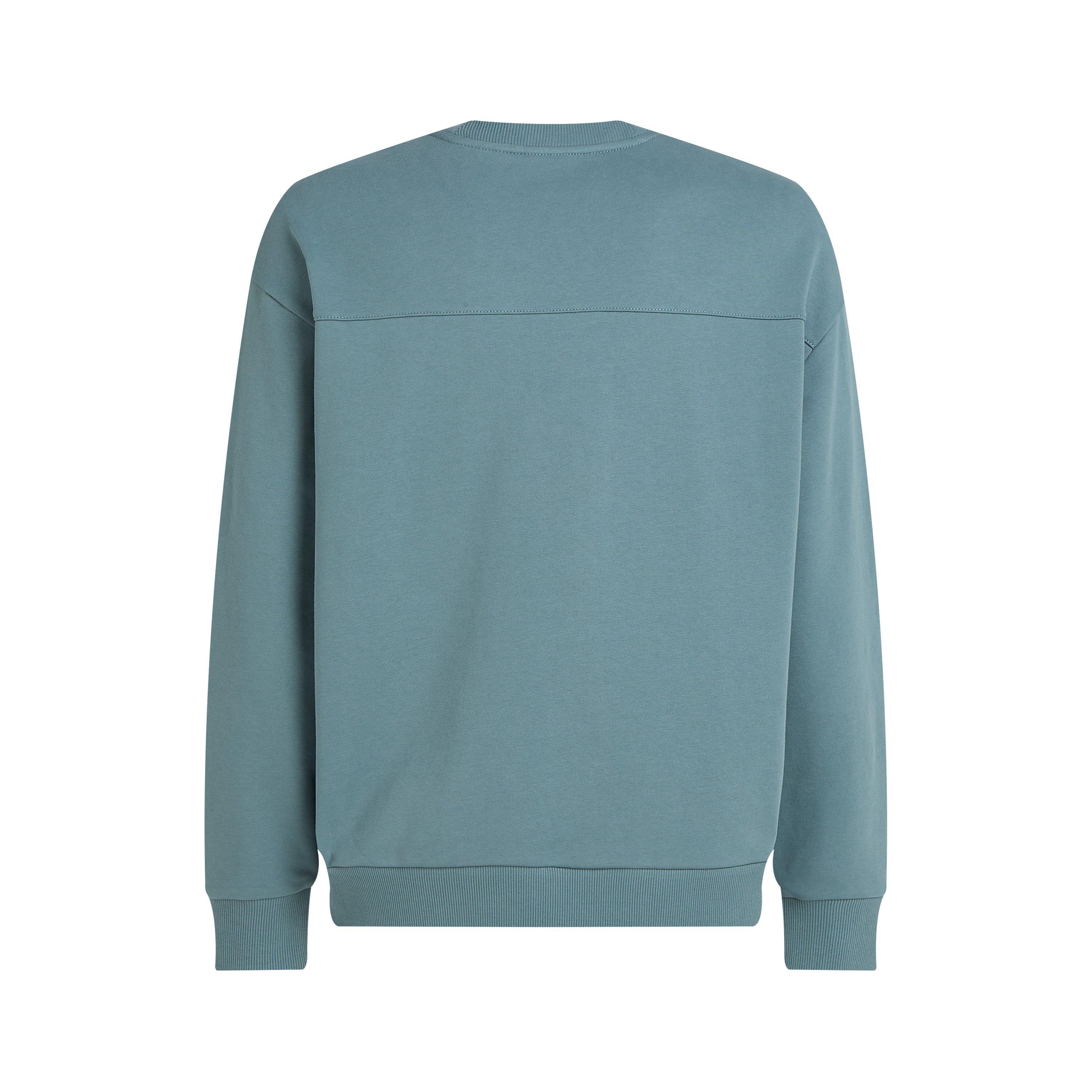 Blue CFQ - Calvin Klein - Men's Structured Embroidery Sweatshirt - 6