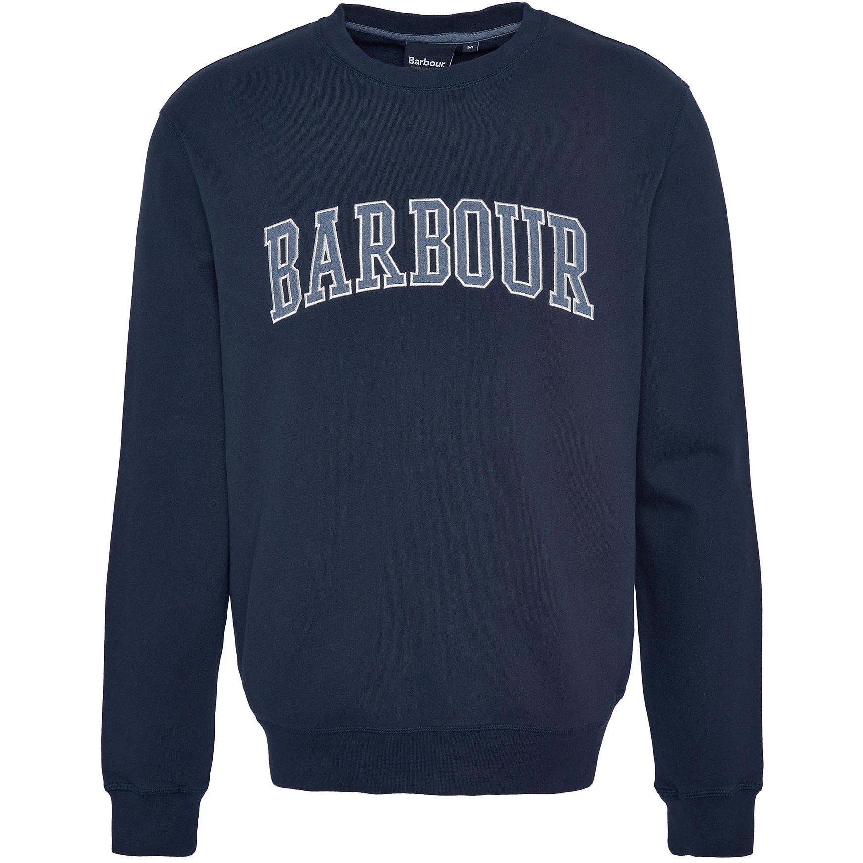 Navy - Barbour - Skipton Relaxed Sweatshirt - 1