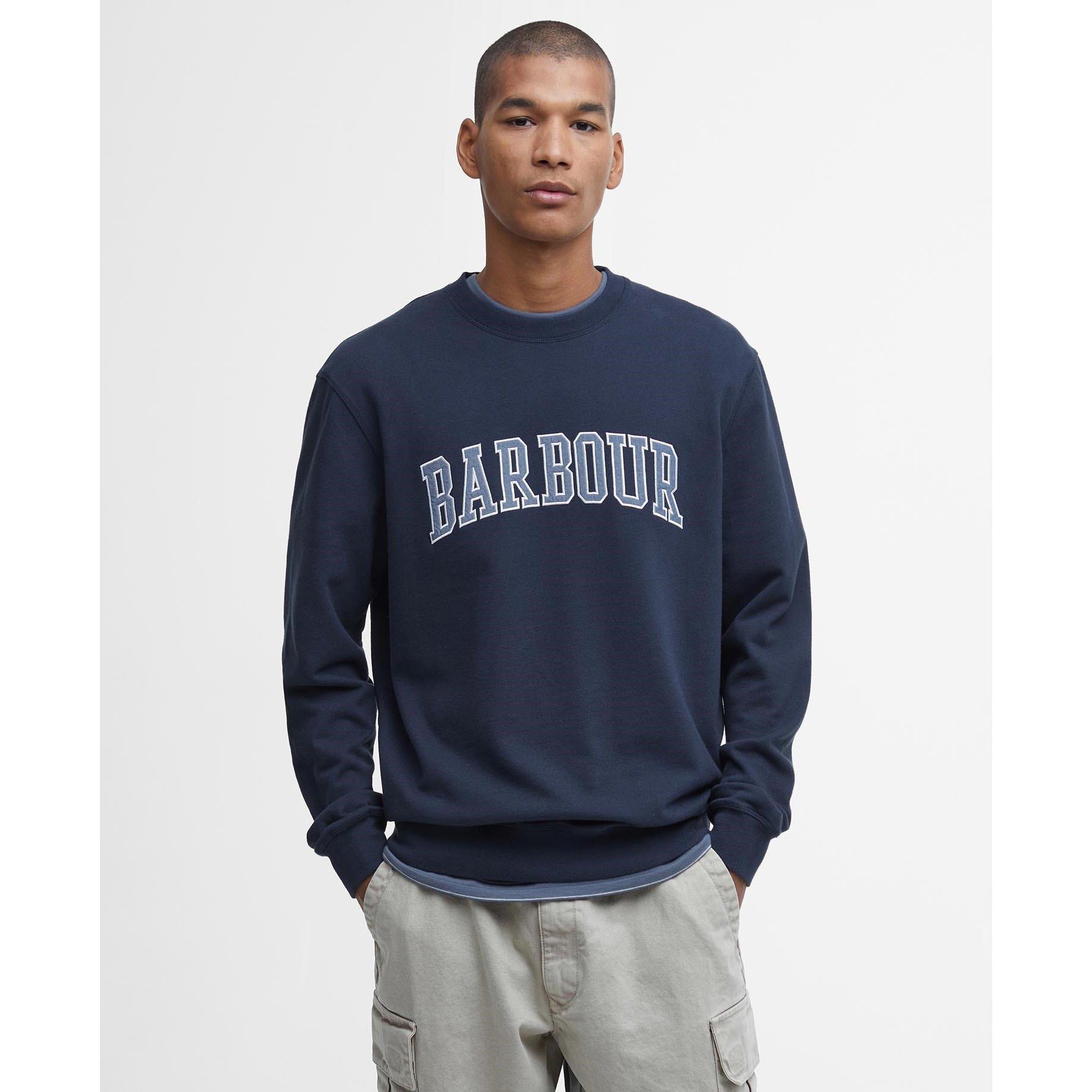 Navy - Barbour - Skipton Relaxed Sweatshirt - 2