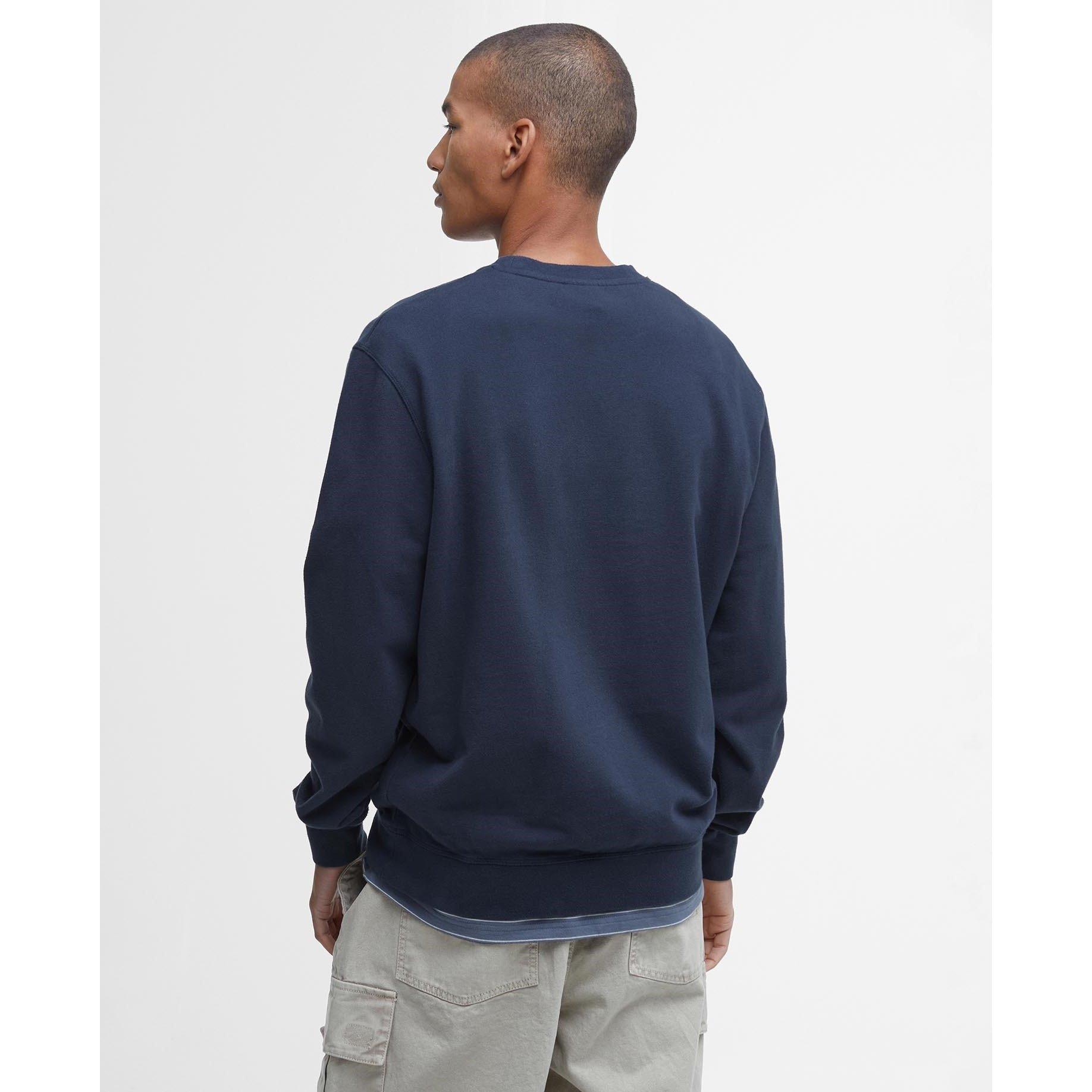 Navy - Barbour - Skipton Relaxed Sweatshirt - 3