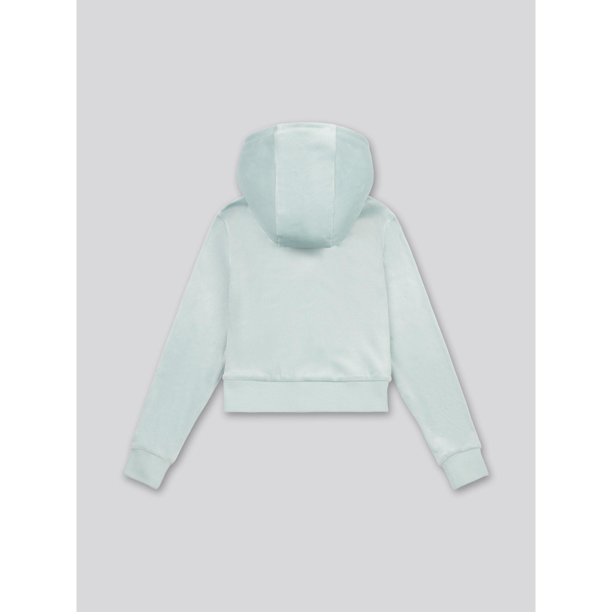 Grey Mist A27 - Juicy Couture - Kids' Diamante Zip Hoodie - 2